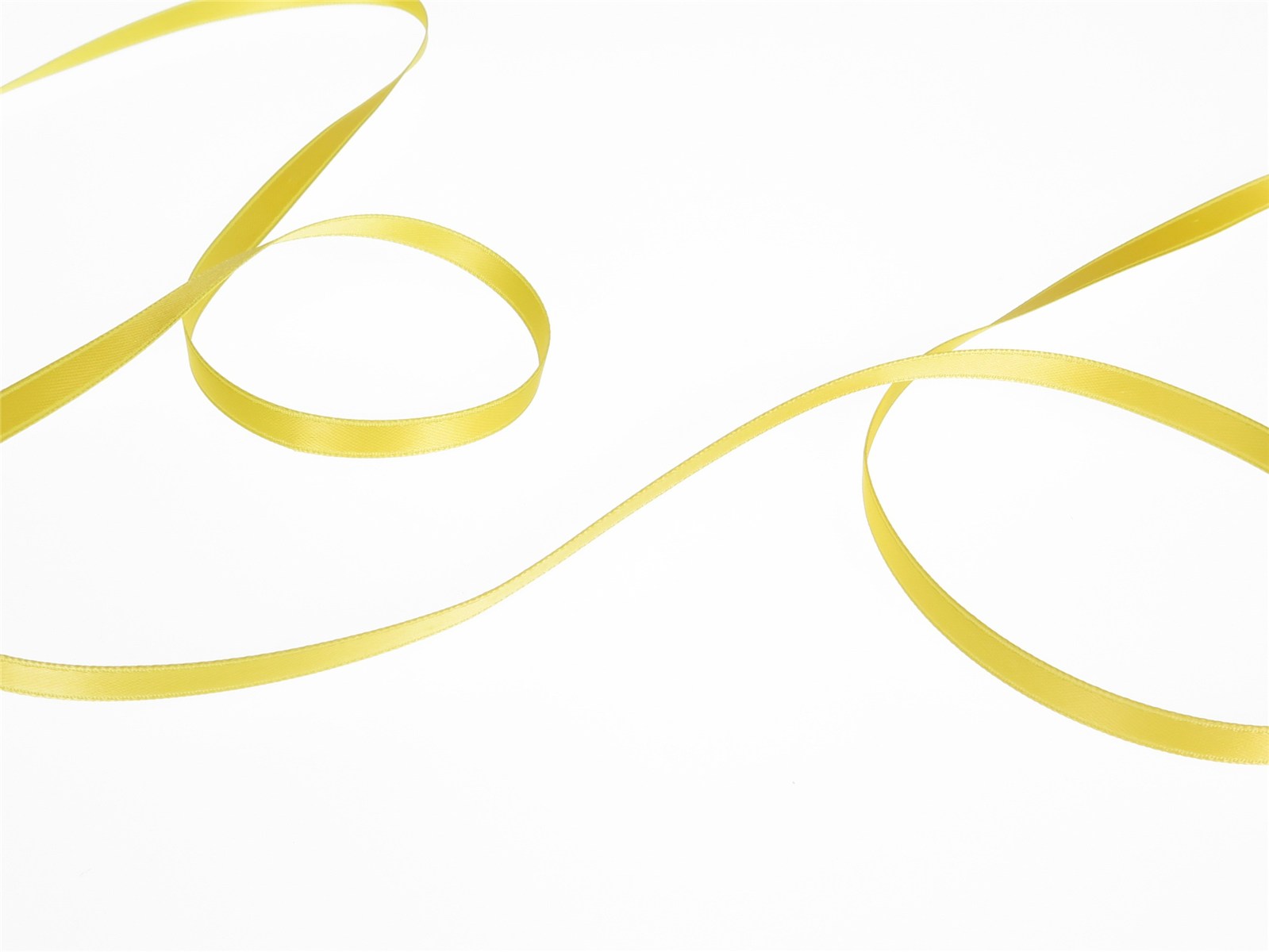 Double Face Satin Ribbon - Plain - 26 Jaune - 6 mm