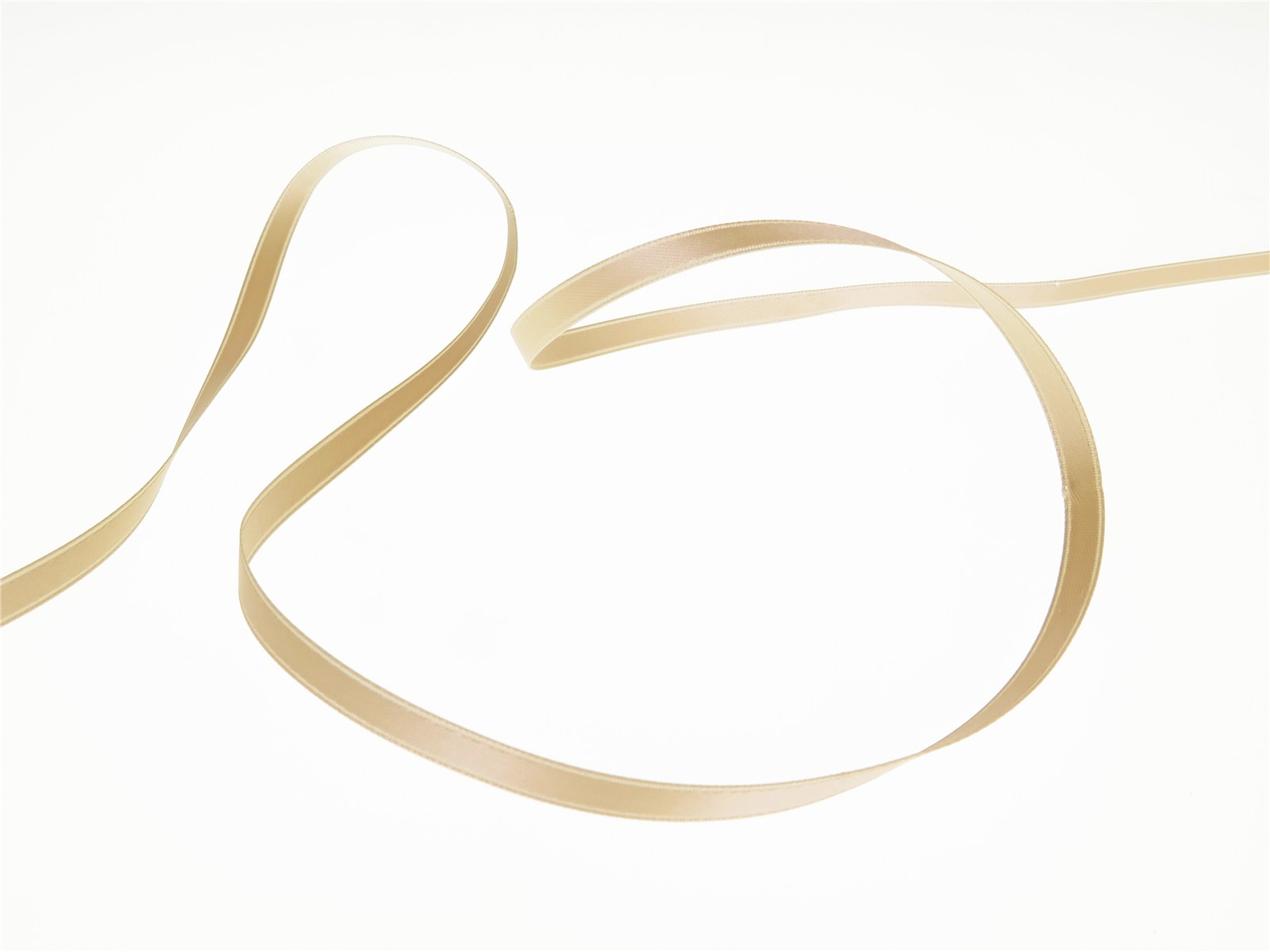 Double Face Satin Ribbon - Plain - 27 Beige - 6 mm