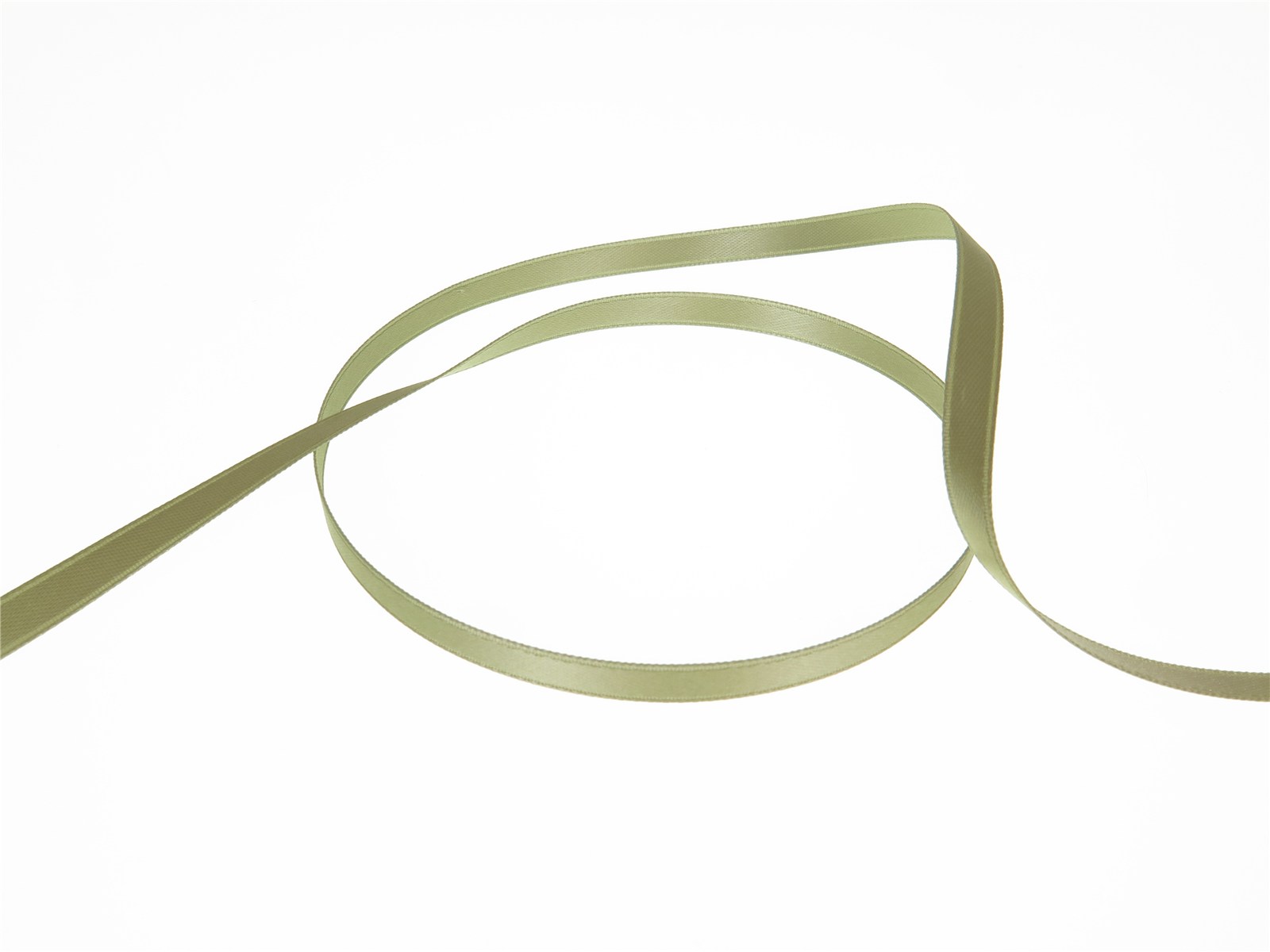 Double Face Satin Ribbon - Plain - 50 Khaki - 6 mm