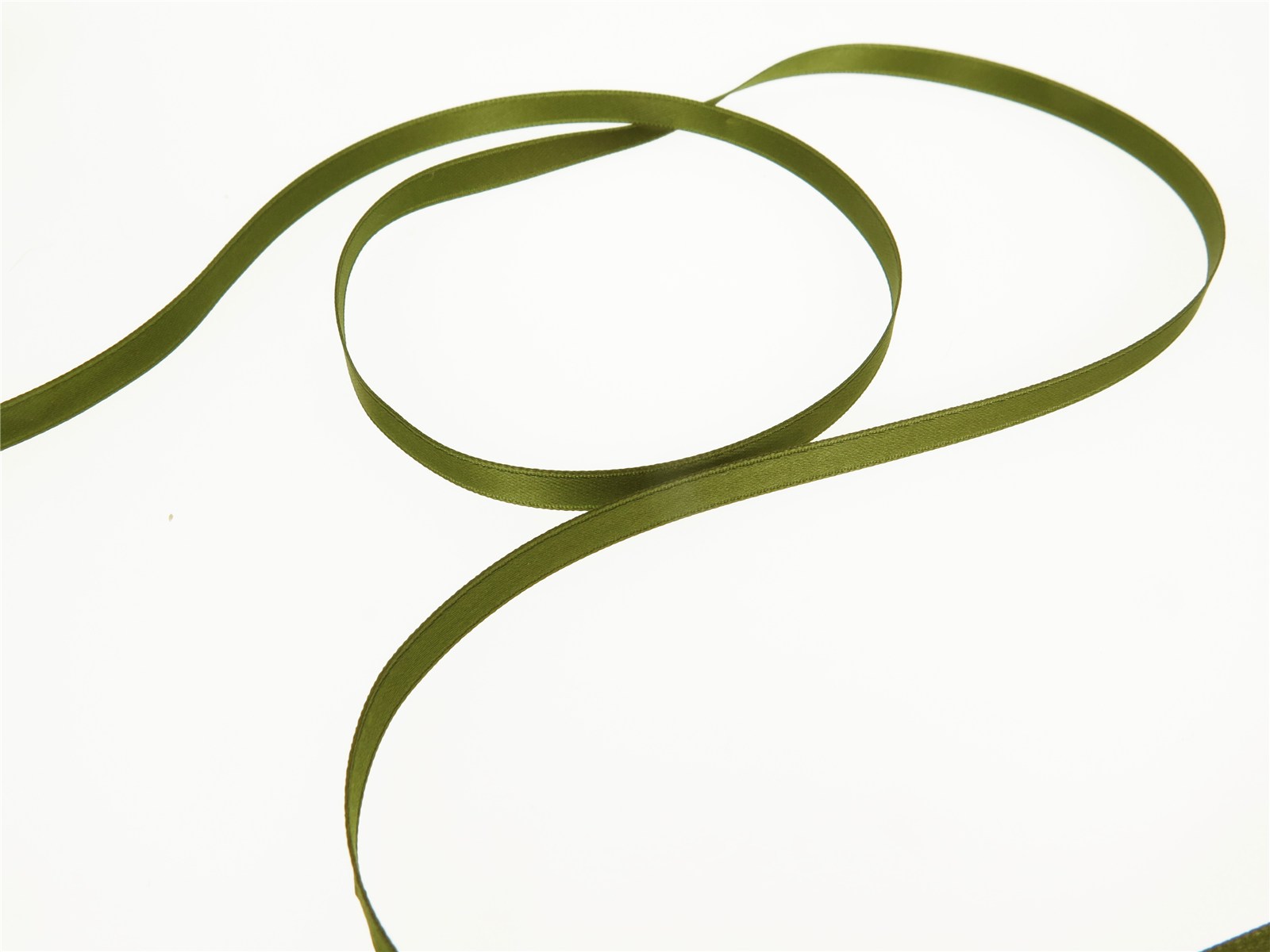 Double Face Satin Ribbon - Plain - 80 Loden - 6 mm