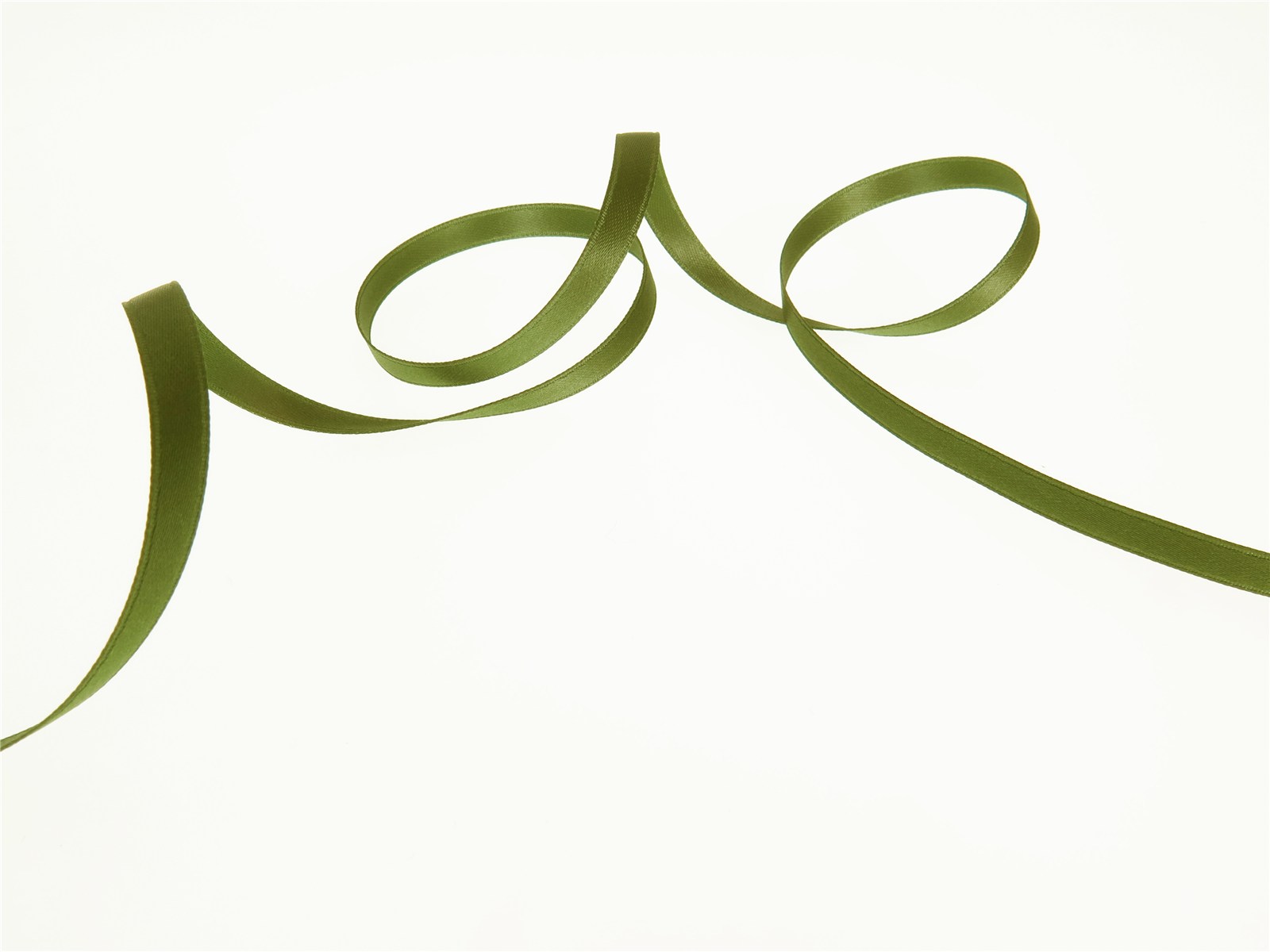 Double Face Satin Ribbon - Plain - 893 Olive - 6 mm