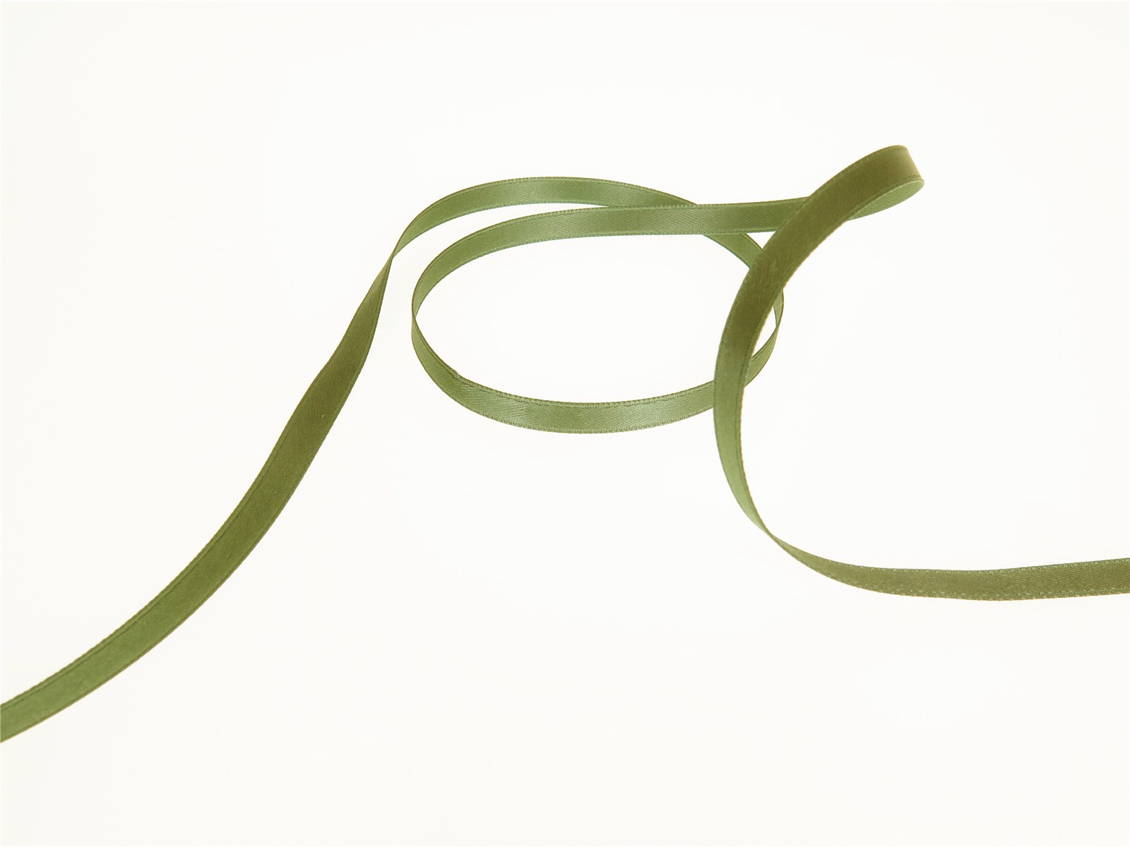 Double Face Satin Ribbon - Plain - 858 Mango Green - 6 mm