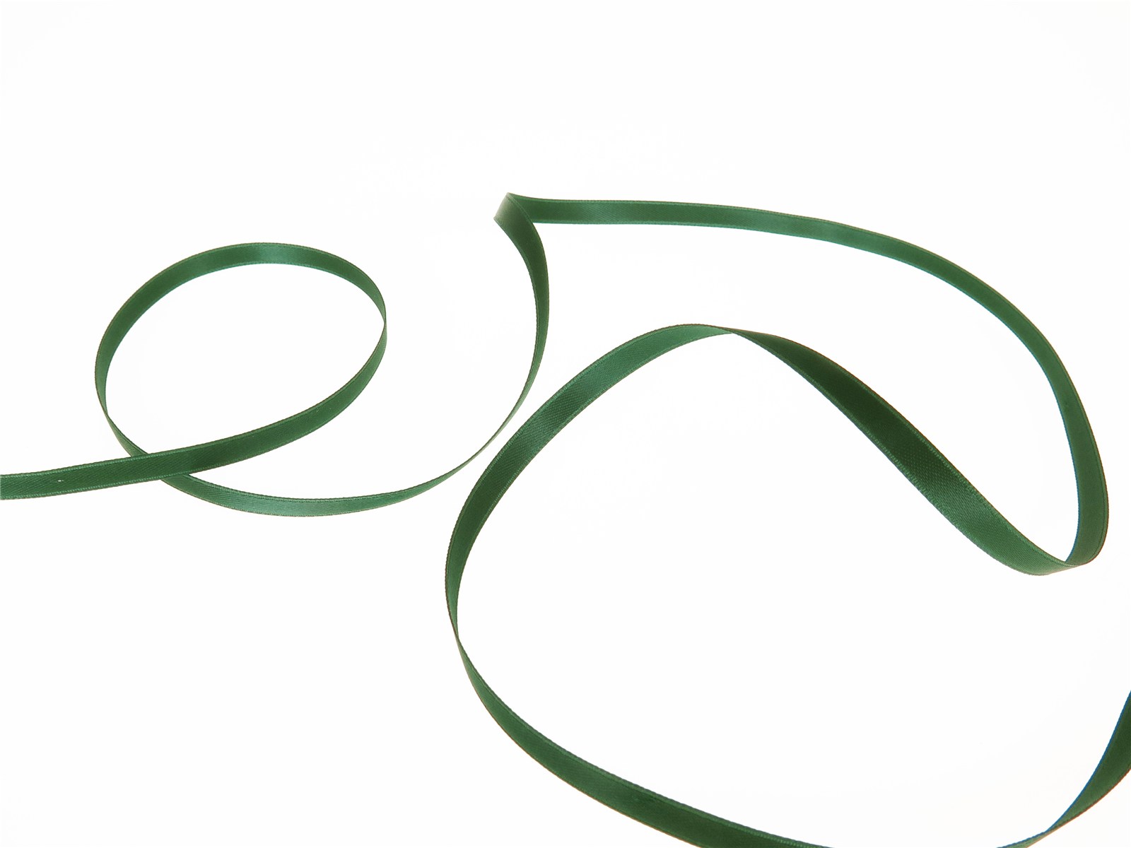 Double Face Satin Ribbon - Plain - 864 Dark Green - 6 mm