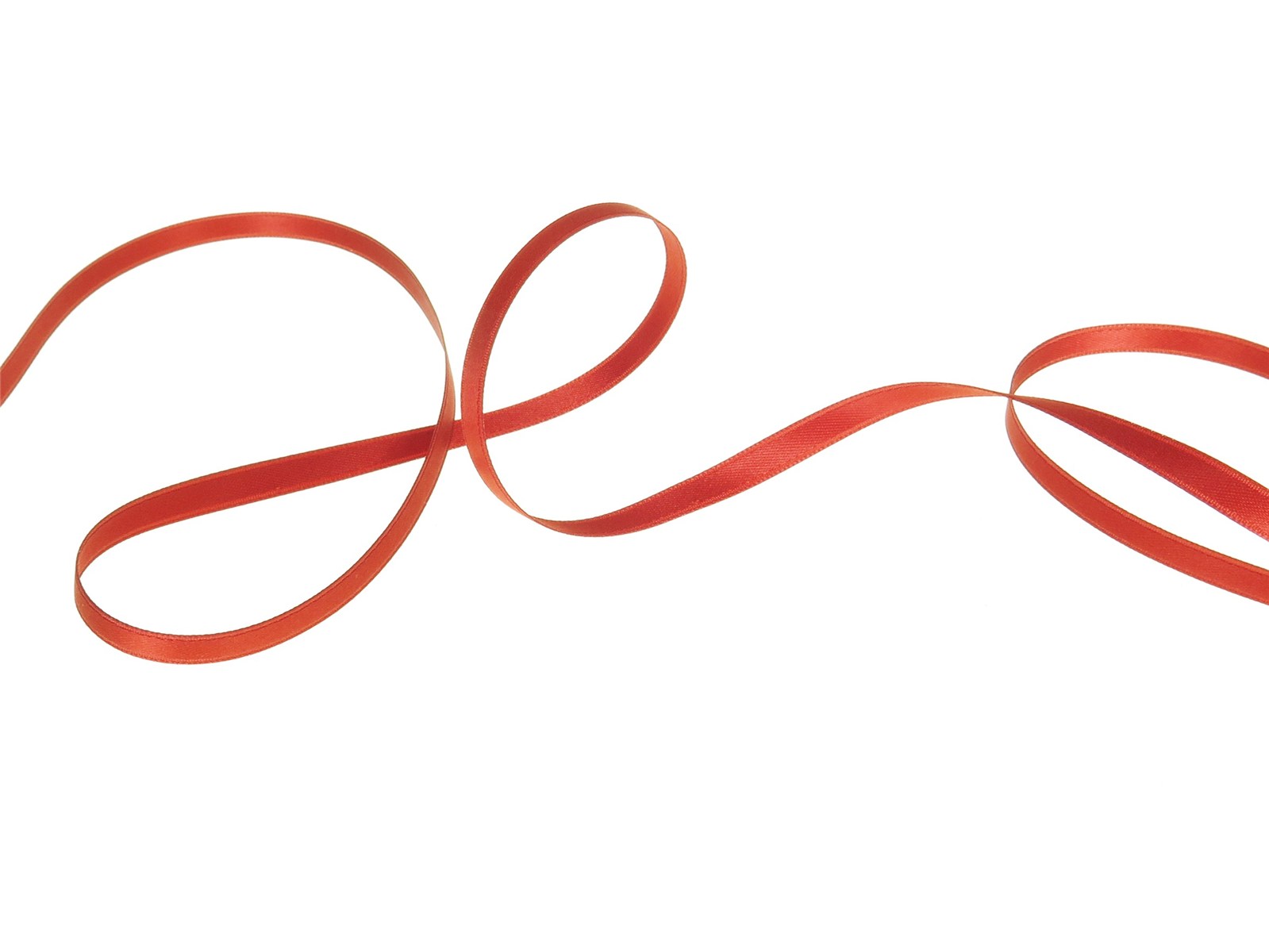 Double Face Satin Ribbon - Plain - 44 Rouille - 6 mm