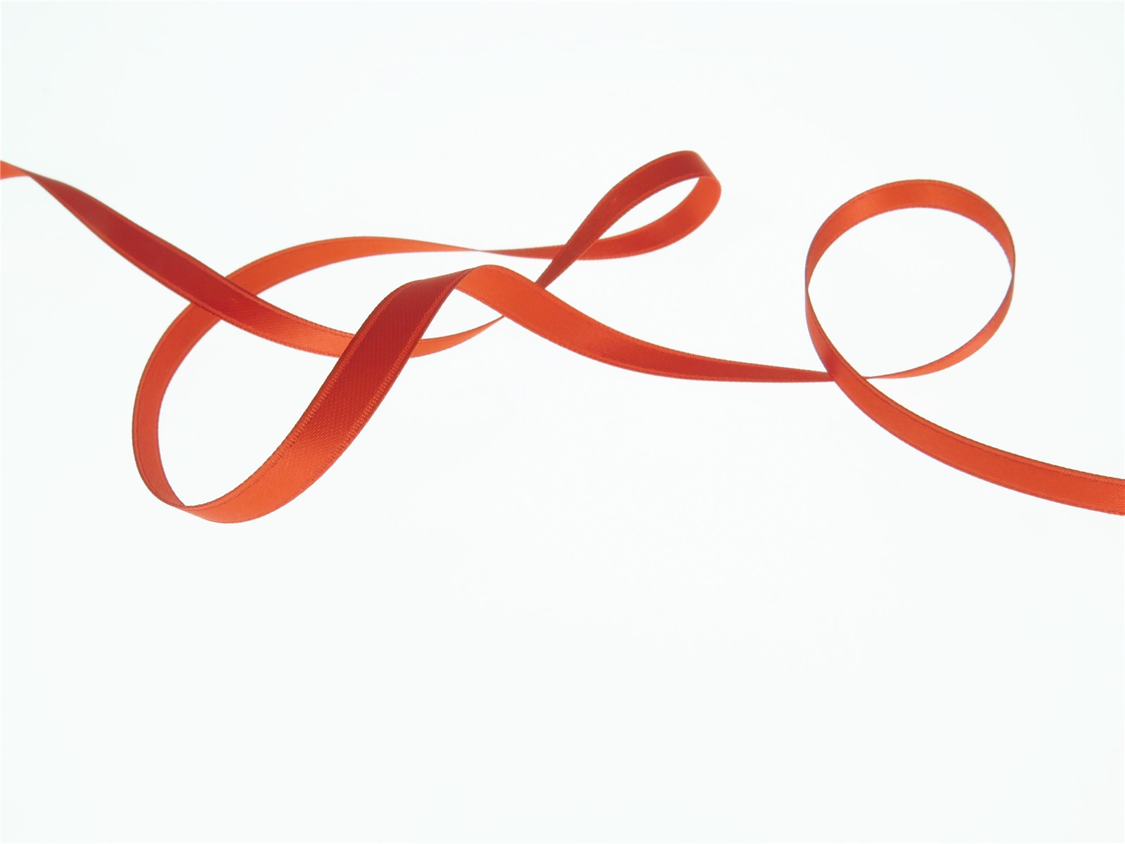 Double Face Satin Ribbon - Plain - 148 Corail - 6 mm