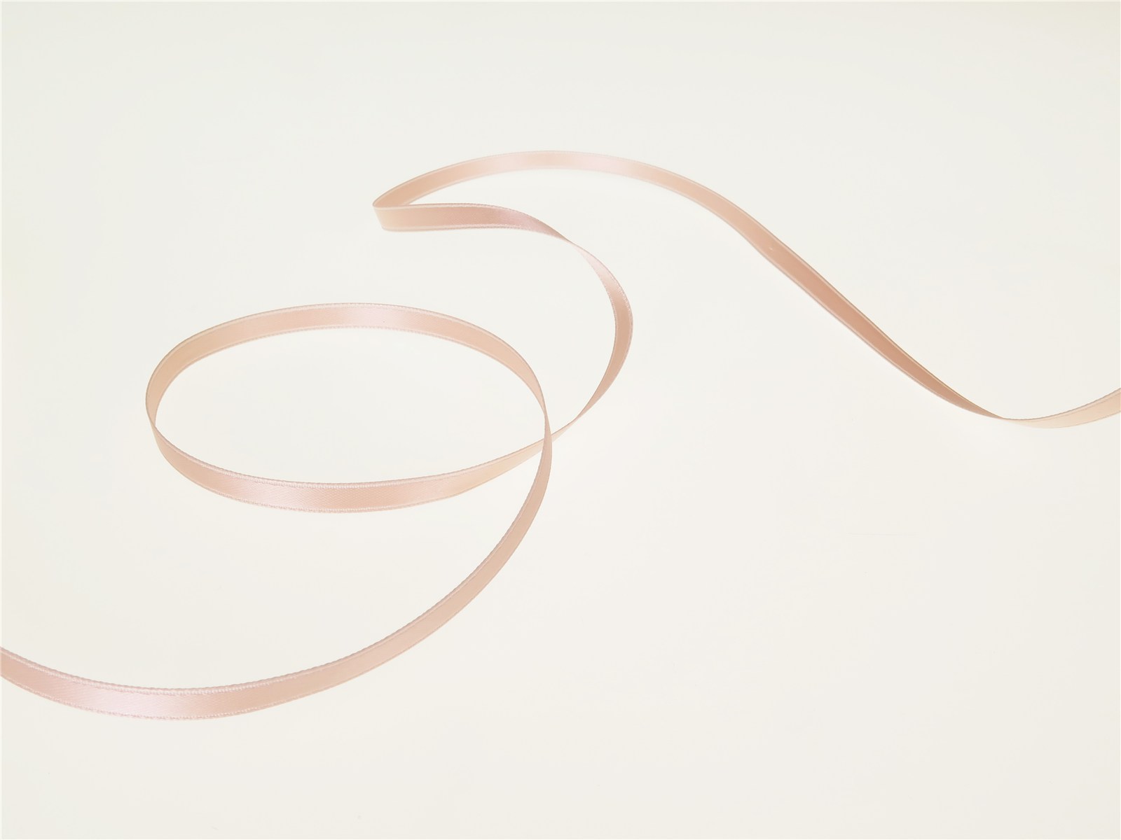Double Face Satin Ribbon - Plain - 61 Peche - 6 mm