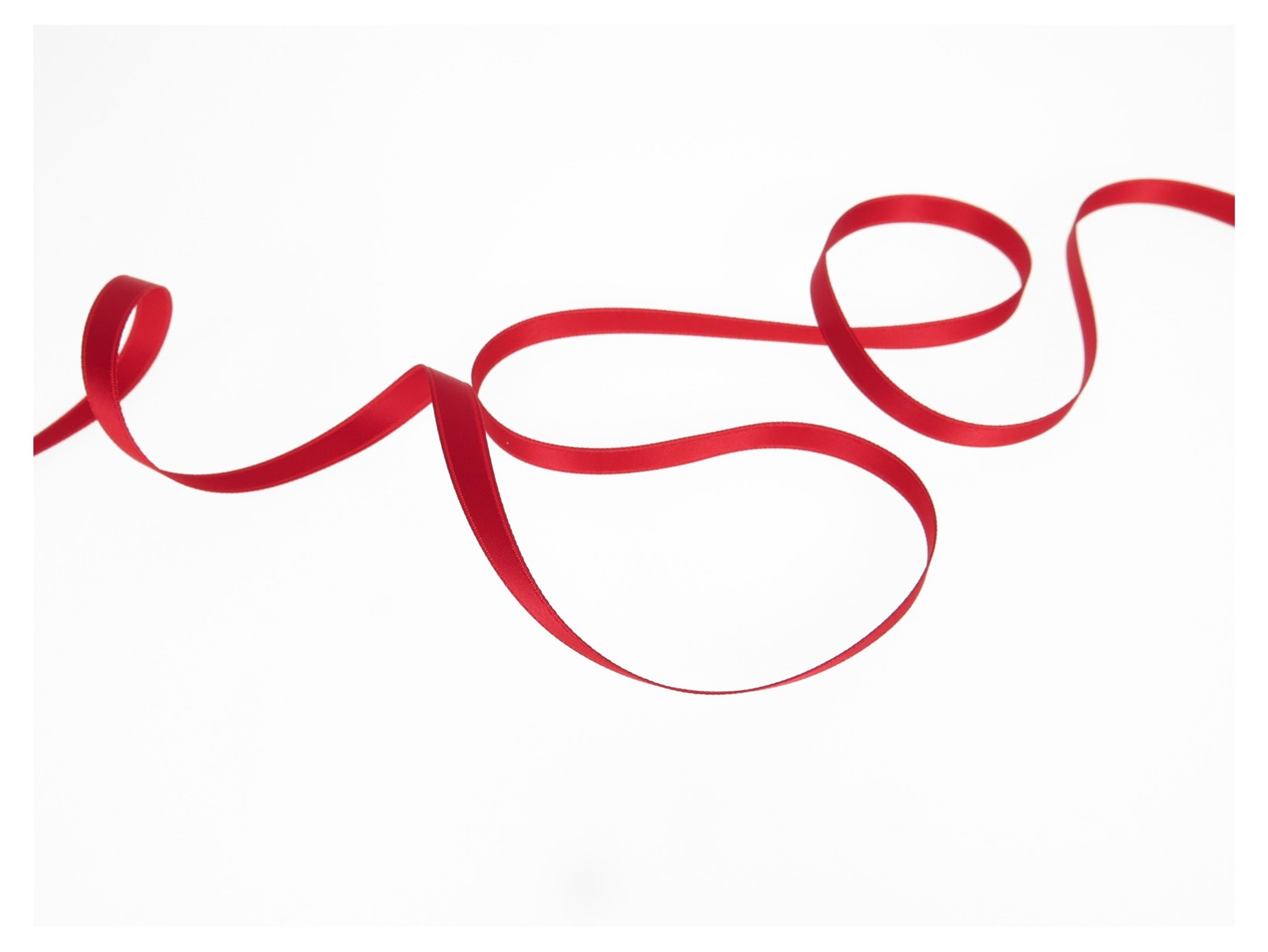 Ruban Satin double face - uni - 331 True Red - 6 mm