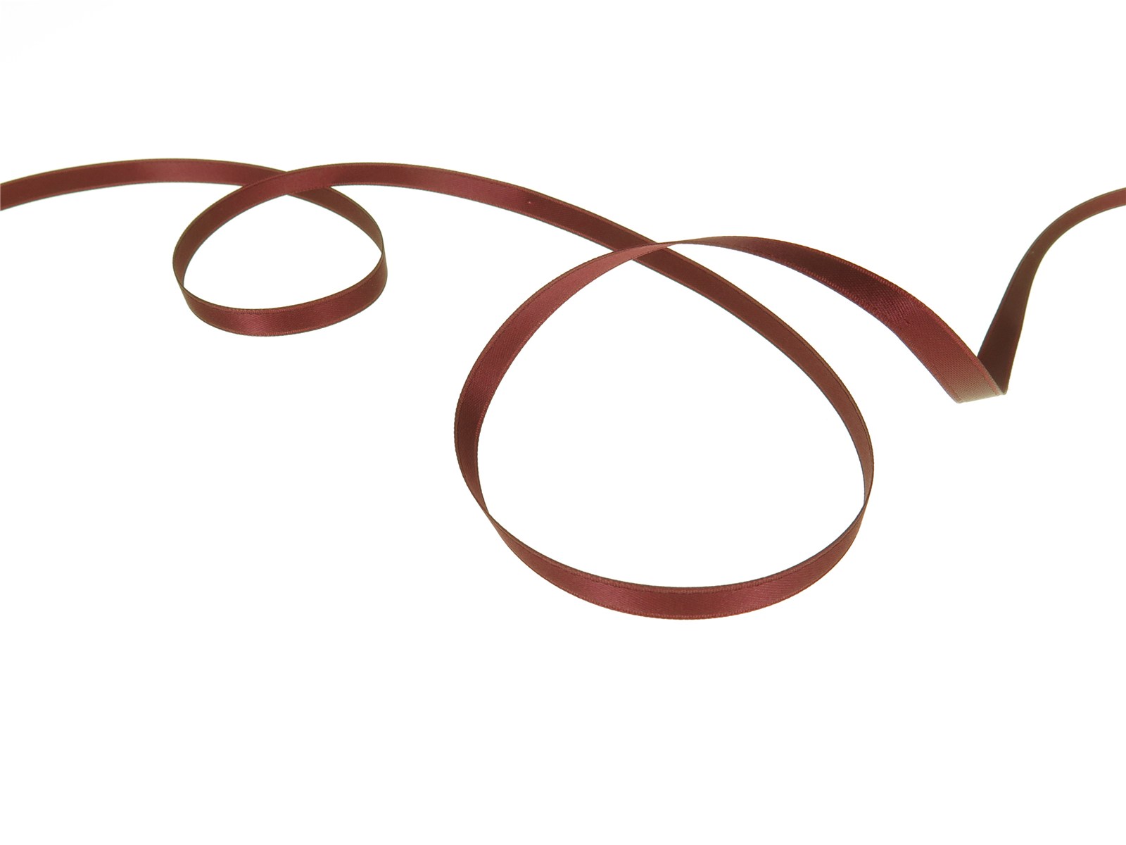 Double Face Satin Ribbon - Plain - 64 Bordeaux - 6 mm