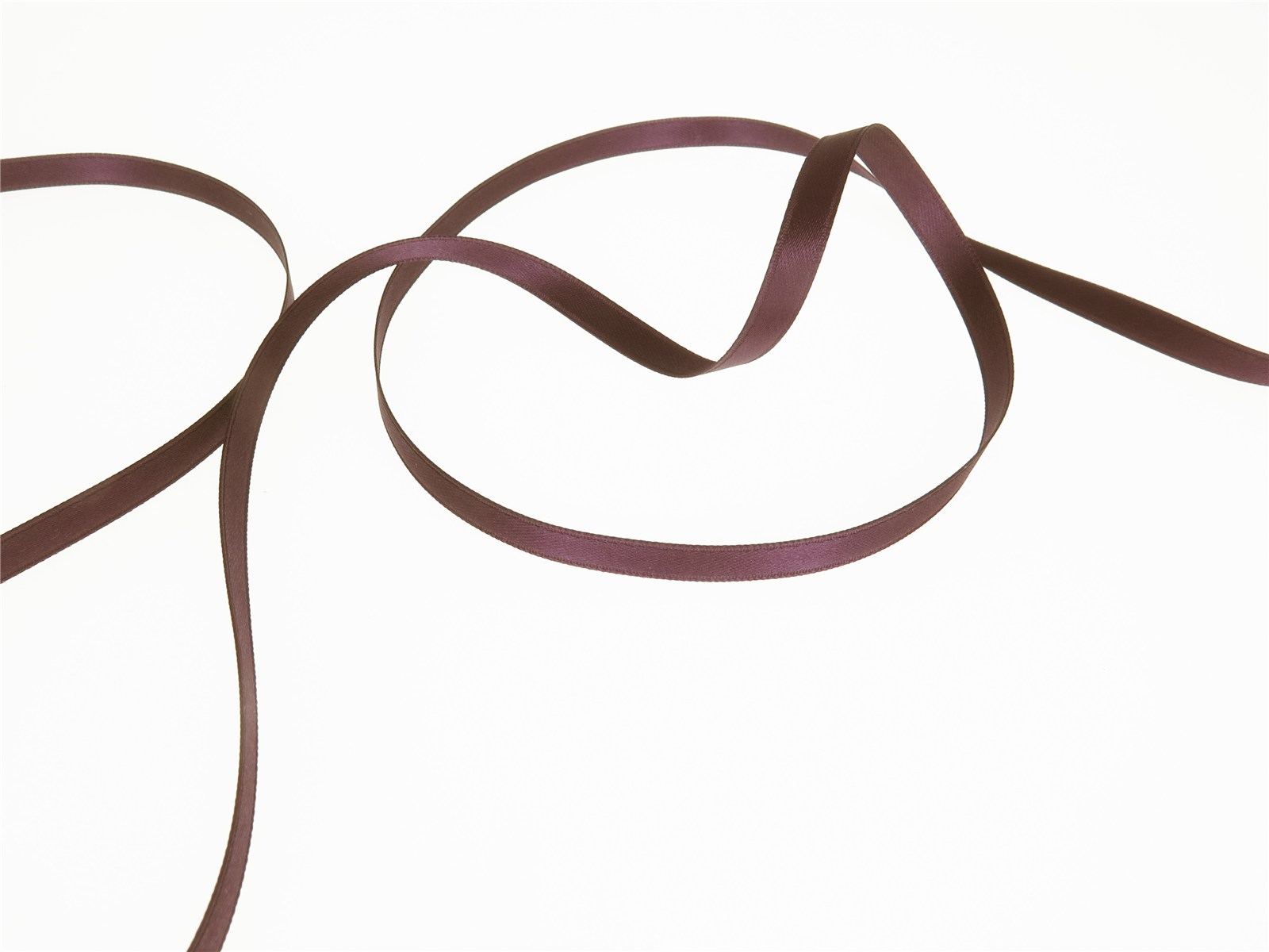 Double Face Satin Ribbon - Plain - 456 Prune - 6 mm