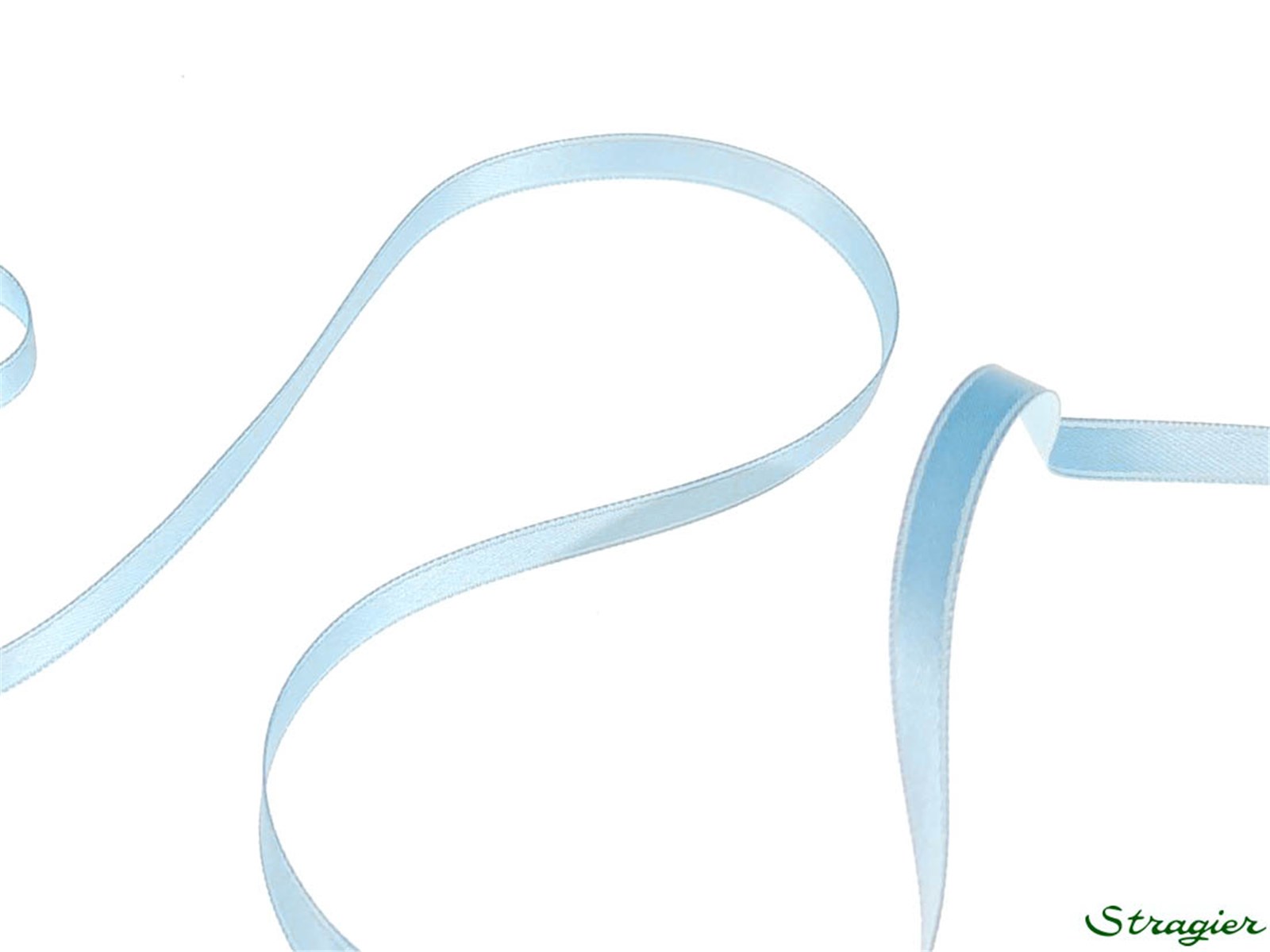 Double Face Satin Ribbon - Plain - 37 Ciel - 6 mm