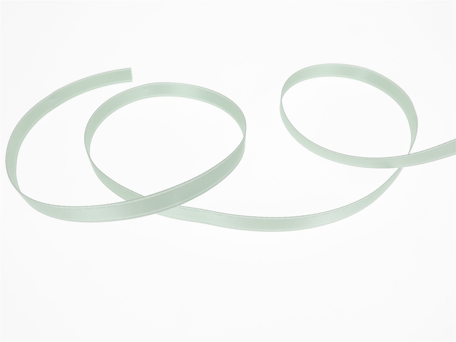 Double Face Satin Ribbon - Plain - 302 Menthe - 6 mm