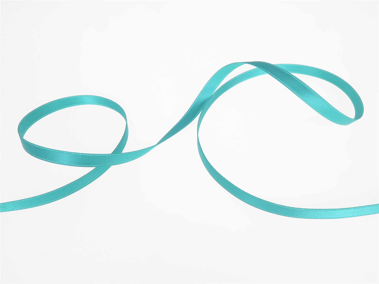 Double Face Satin Ribbon - Plain - 303 Aqua - 6 mm