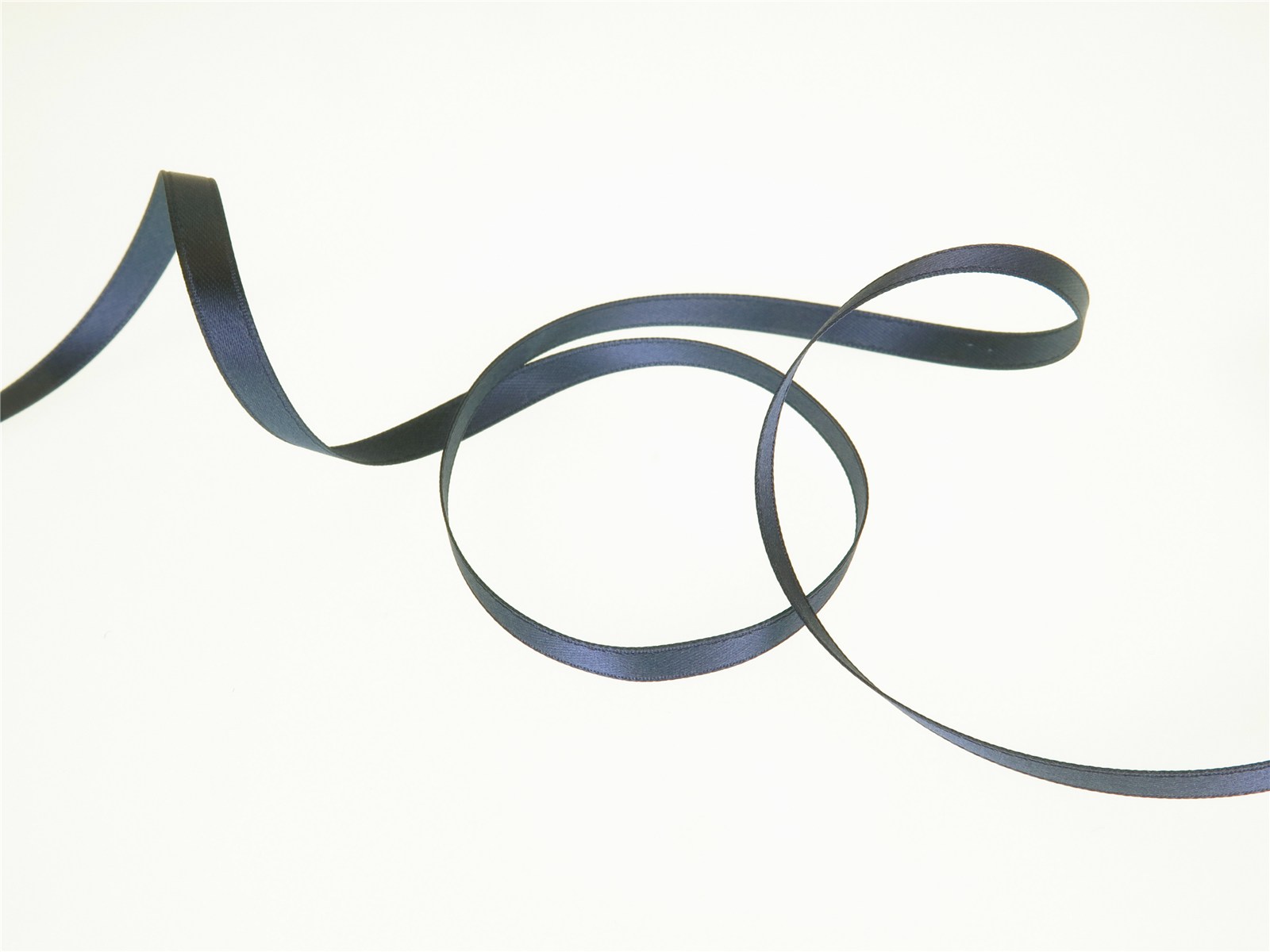 Double Face Satin Ribbon - Plain - 59 Bleu de Prune - 6 mm