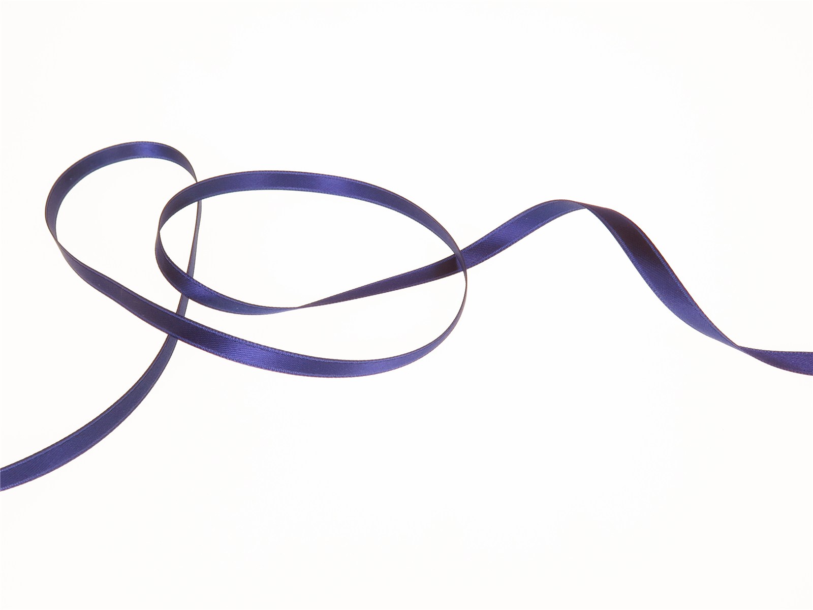 Double Face Satin Ribbon - Plain - 558 Deep Blue - 6 mm