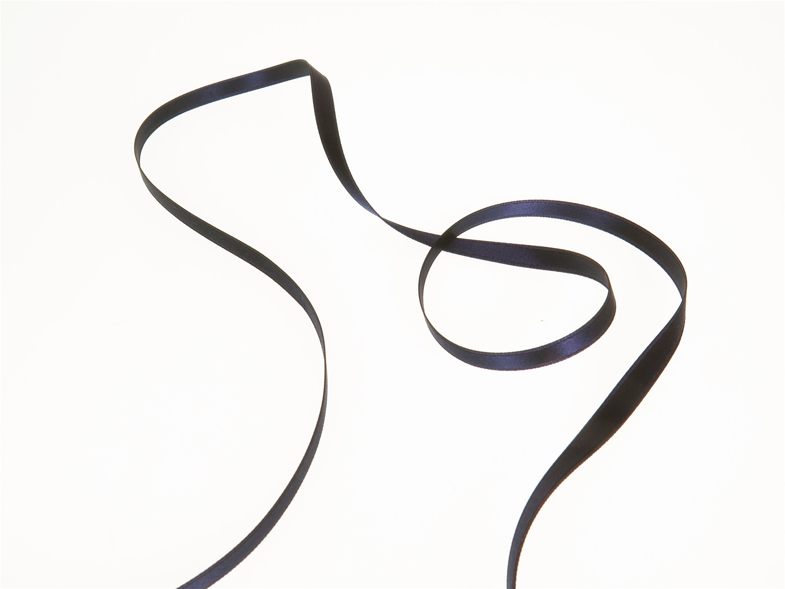 Double Face Satin Ribbon - Plain - 90 Navy - 6 mm