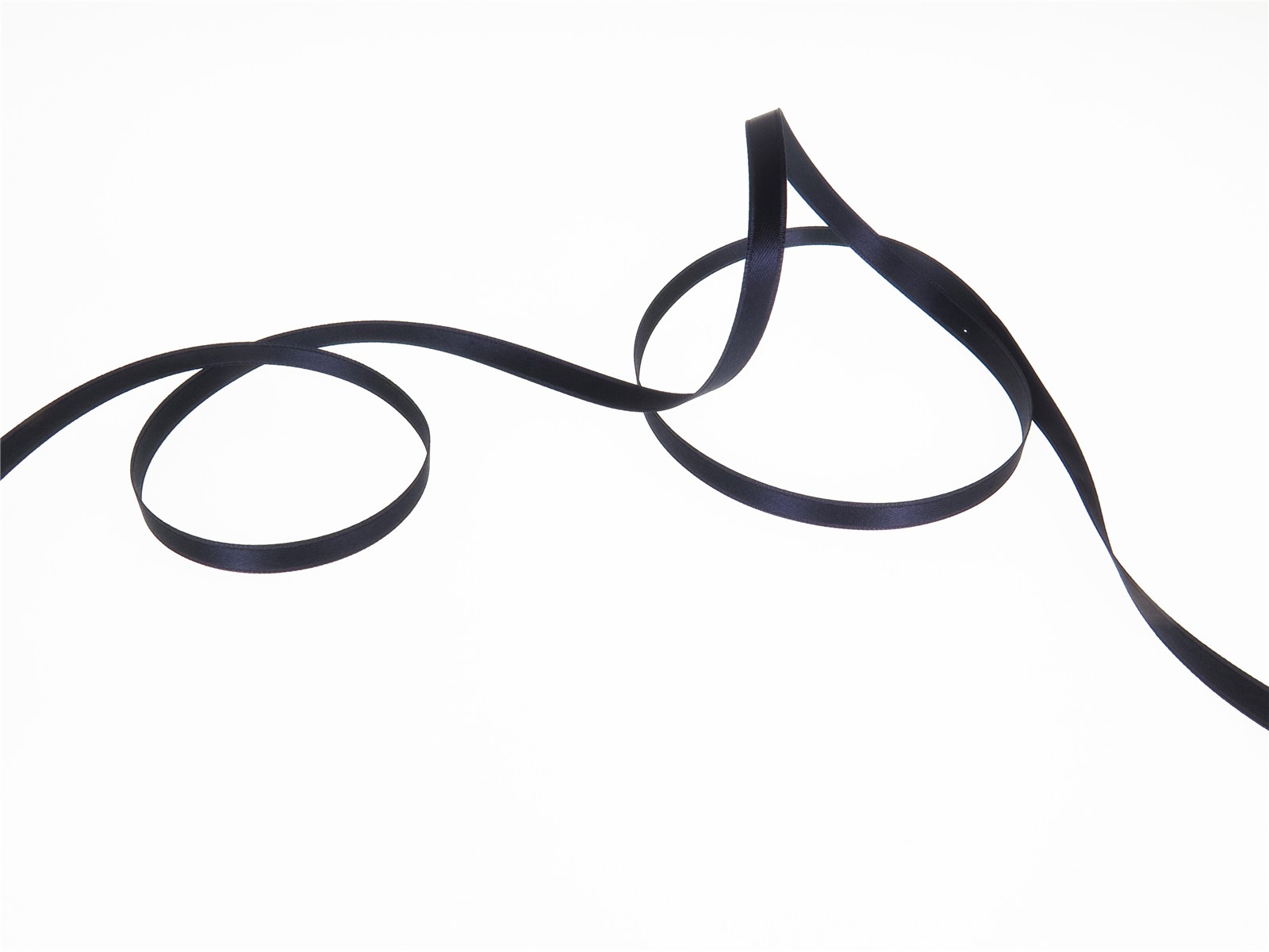 Double Face Satin Ribbon - Plain - 21 Dark Navy - 6 mm