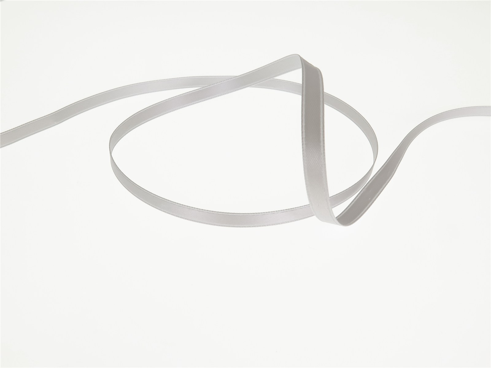 Double Face Satin Ribbon - Plain - 30 Silver - 6 mm