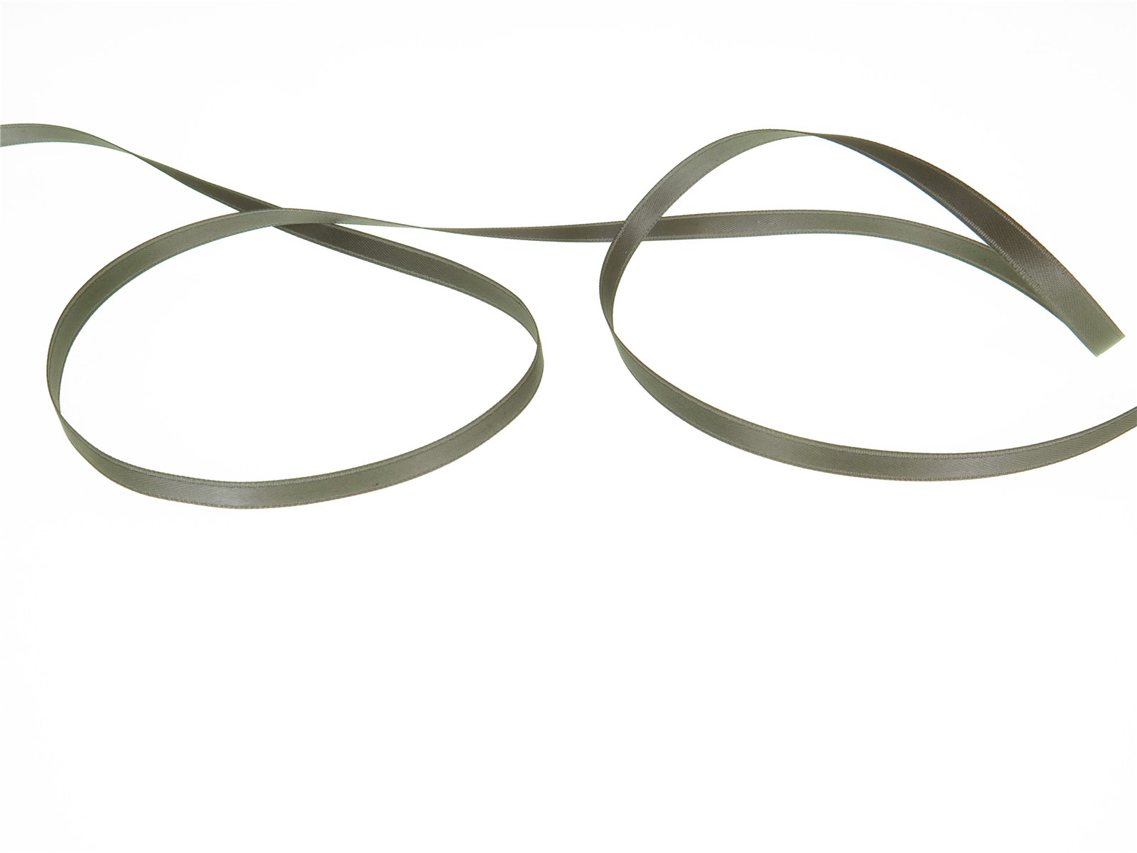 Double Face Satin Ribbon - Plain - 43 Elephant - 6 mm