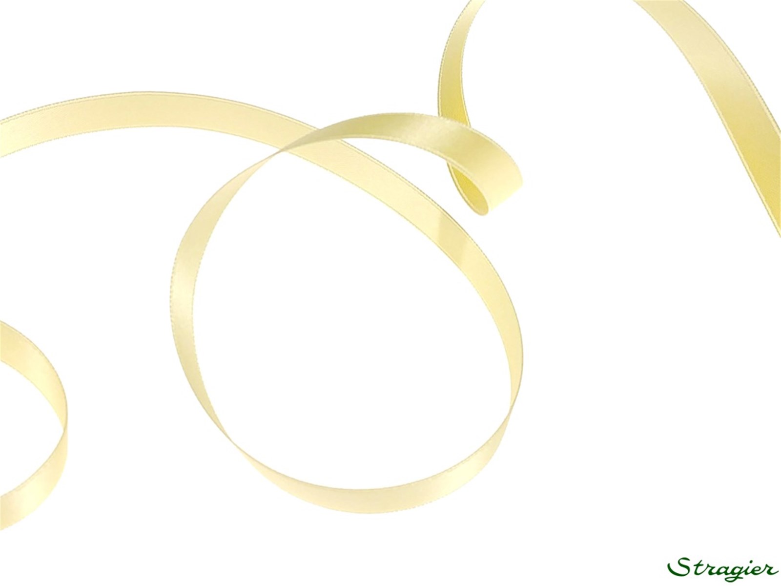 Double Face Satin Ribbon - Plain - 07 Banane - 10 mm