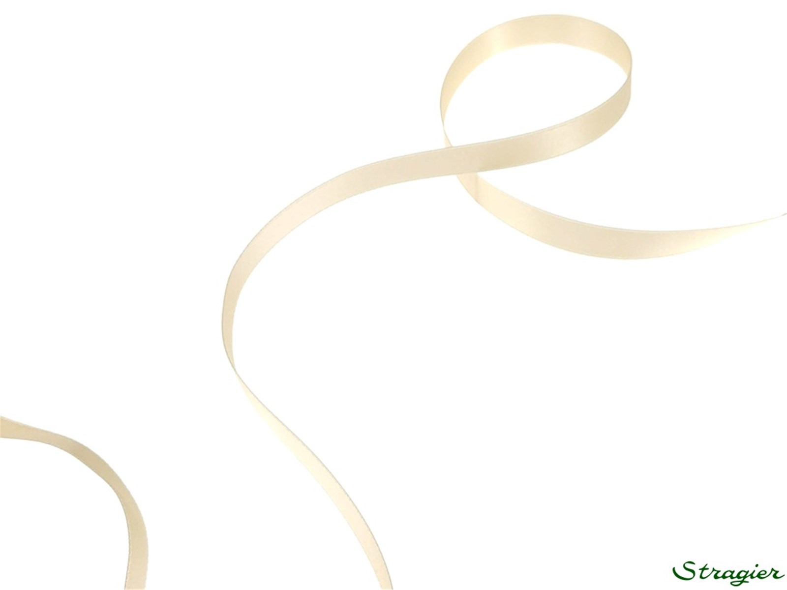 Double Face Satin Ribbon - Plain - 09 Crème - 10 mm