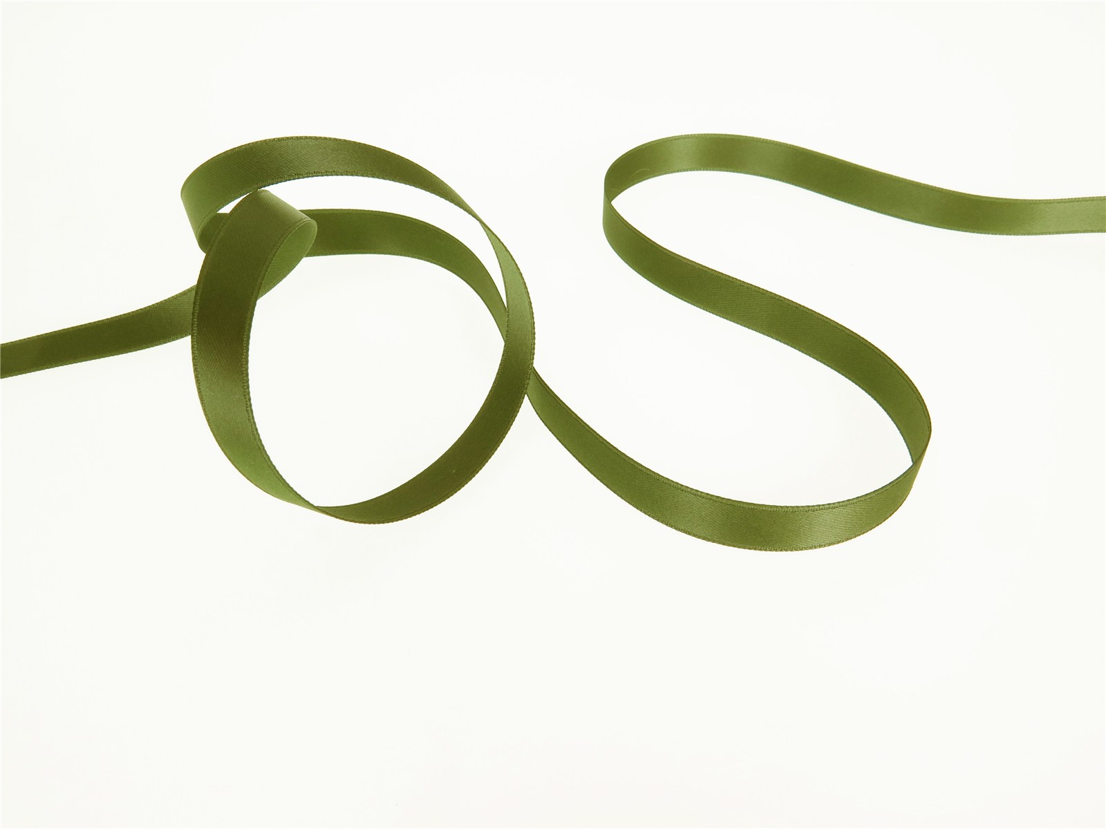 Ruban Satin double face - uni - 893 Olive - 10 mm