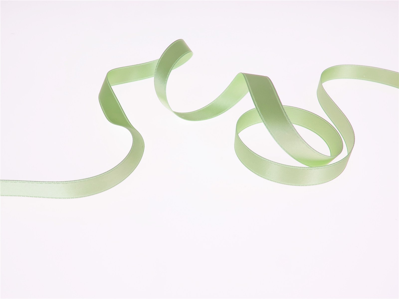 Ruban Satin double face - uni - 84 Pomme - 10 mm