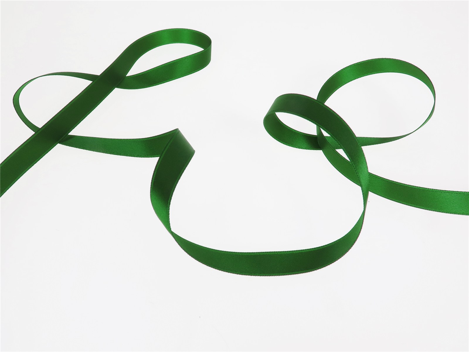 Ruban Satin double face - uni - 861 Gazon - 10 mm