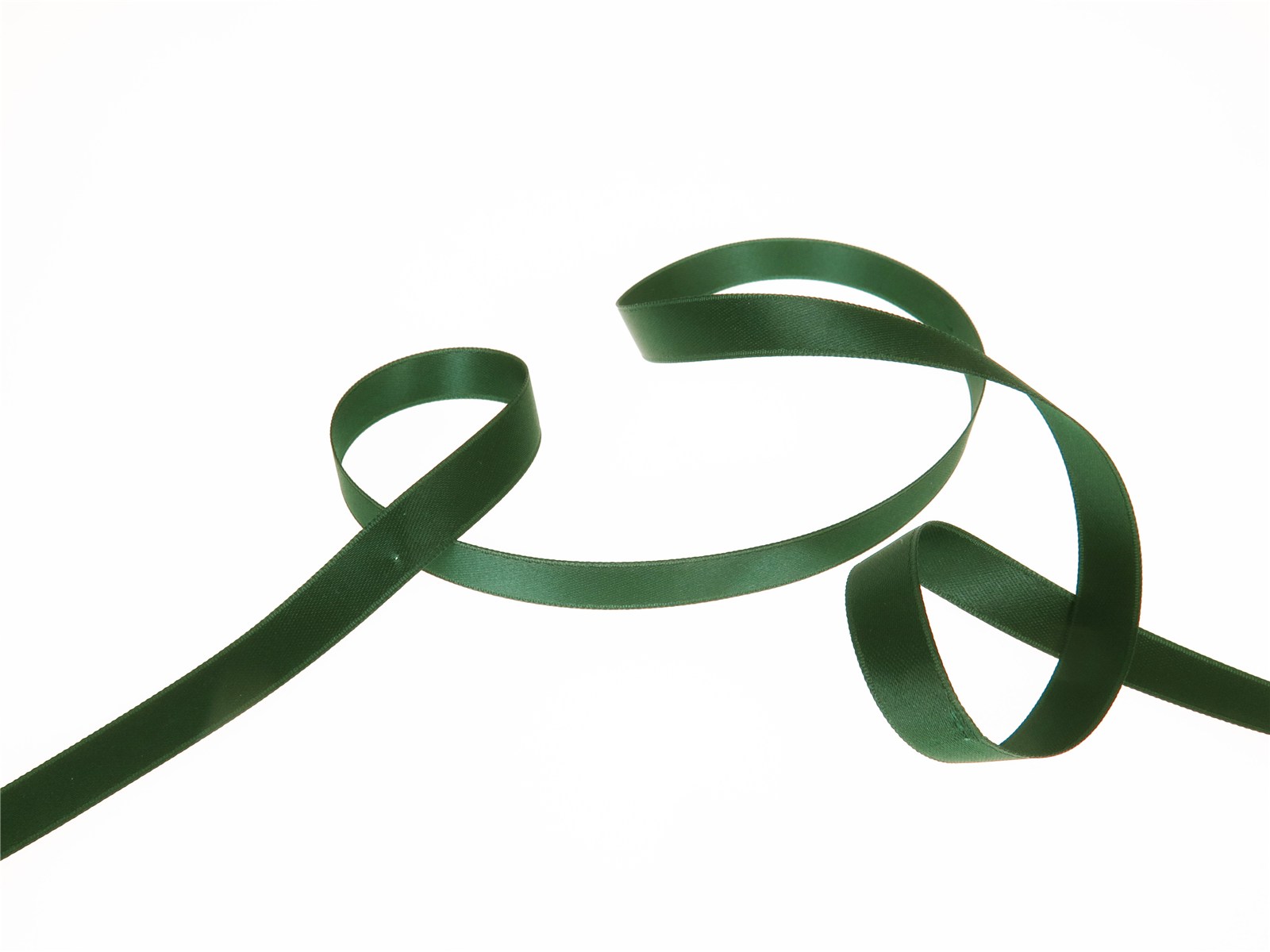 Double Face Satin Ribbon - Plain - 864 Dark Green - 10 mm