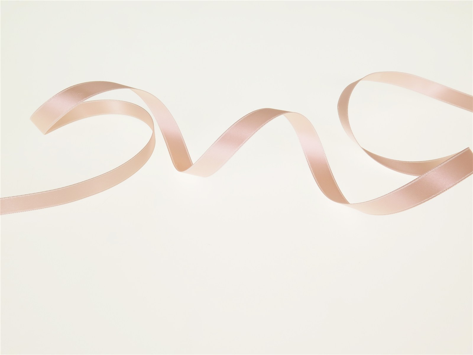 Double Face Satin Ribbon - Plain - 61 Peche - 10 mm