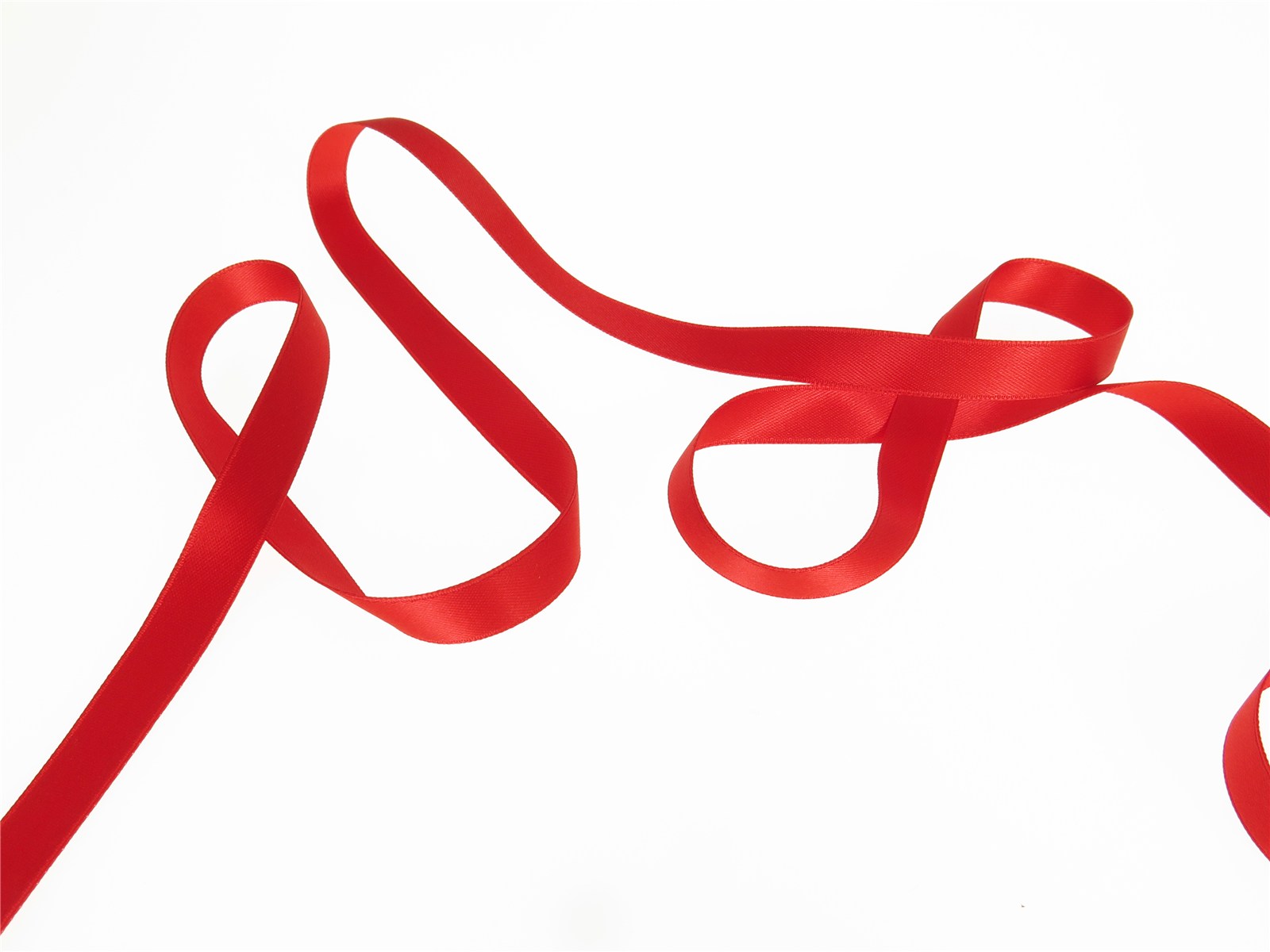 Ruban Satin double face - uni - 20 Rouge - 10 mm