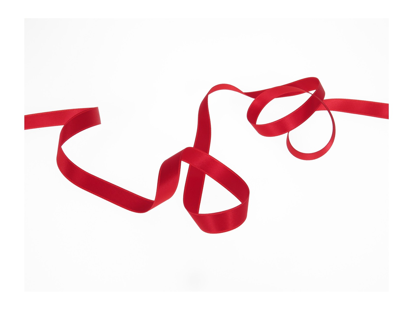 Double Face Satin Ribbon - Plain - 331 True Red - 10 mm