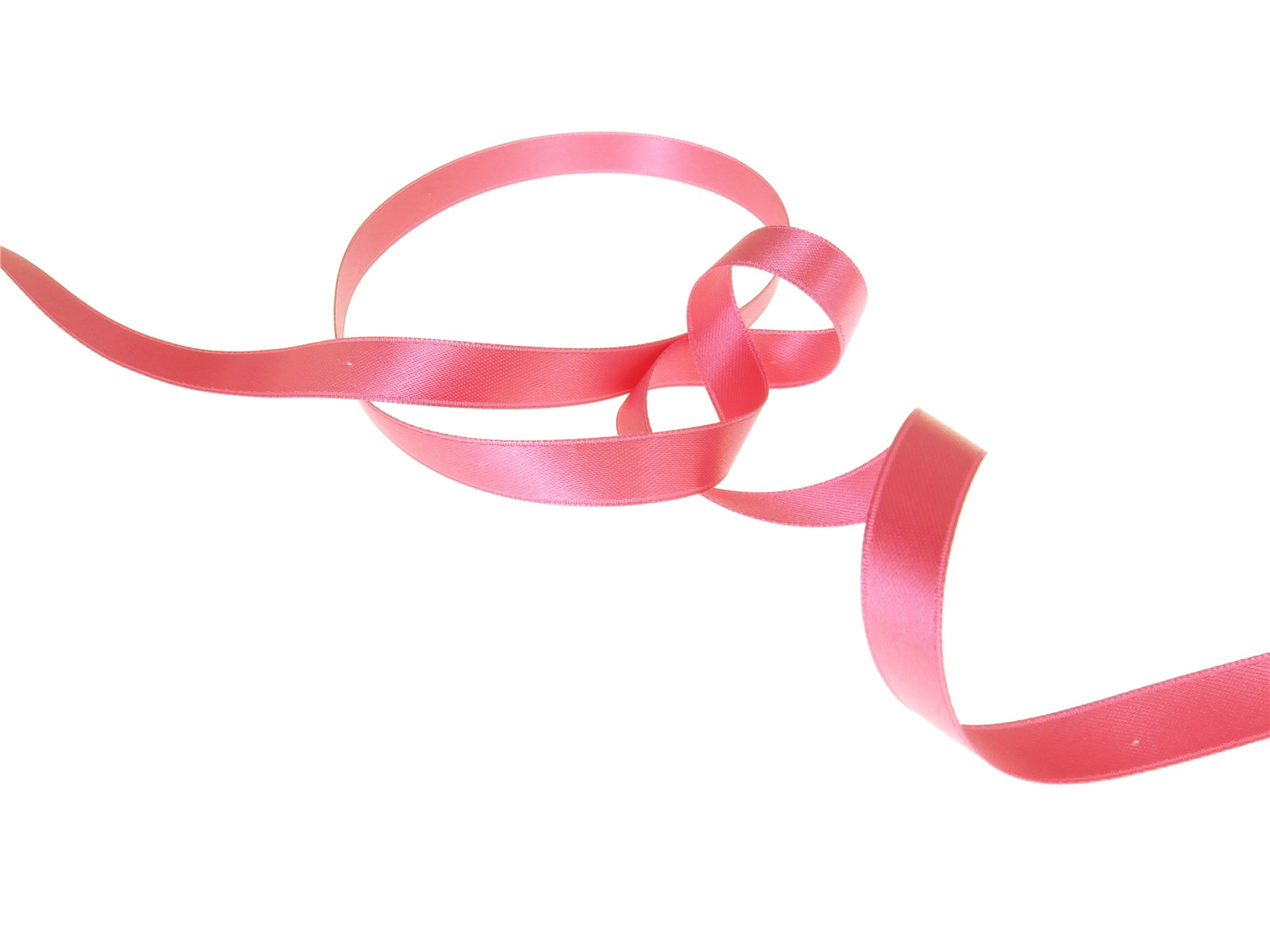 Double Face Satin Ribbon - Plain - 62 Shocking - 10 mm