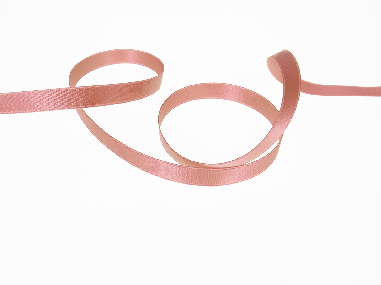 Ruban Satin double face - uni - 77 Vieux Rose - 10 mm