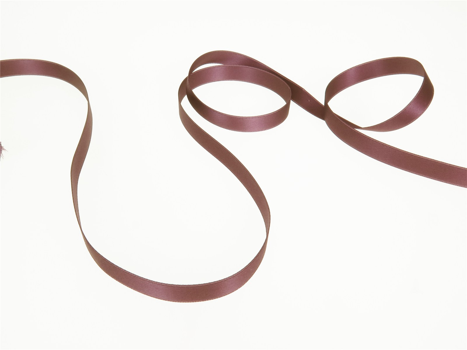 Ruban Satin double face - uni - 456 Prune - 10 mm