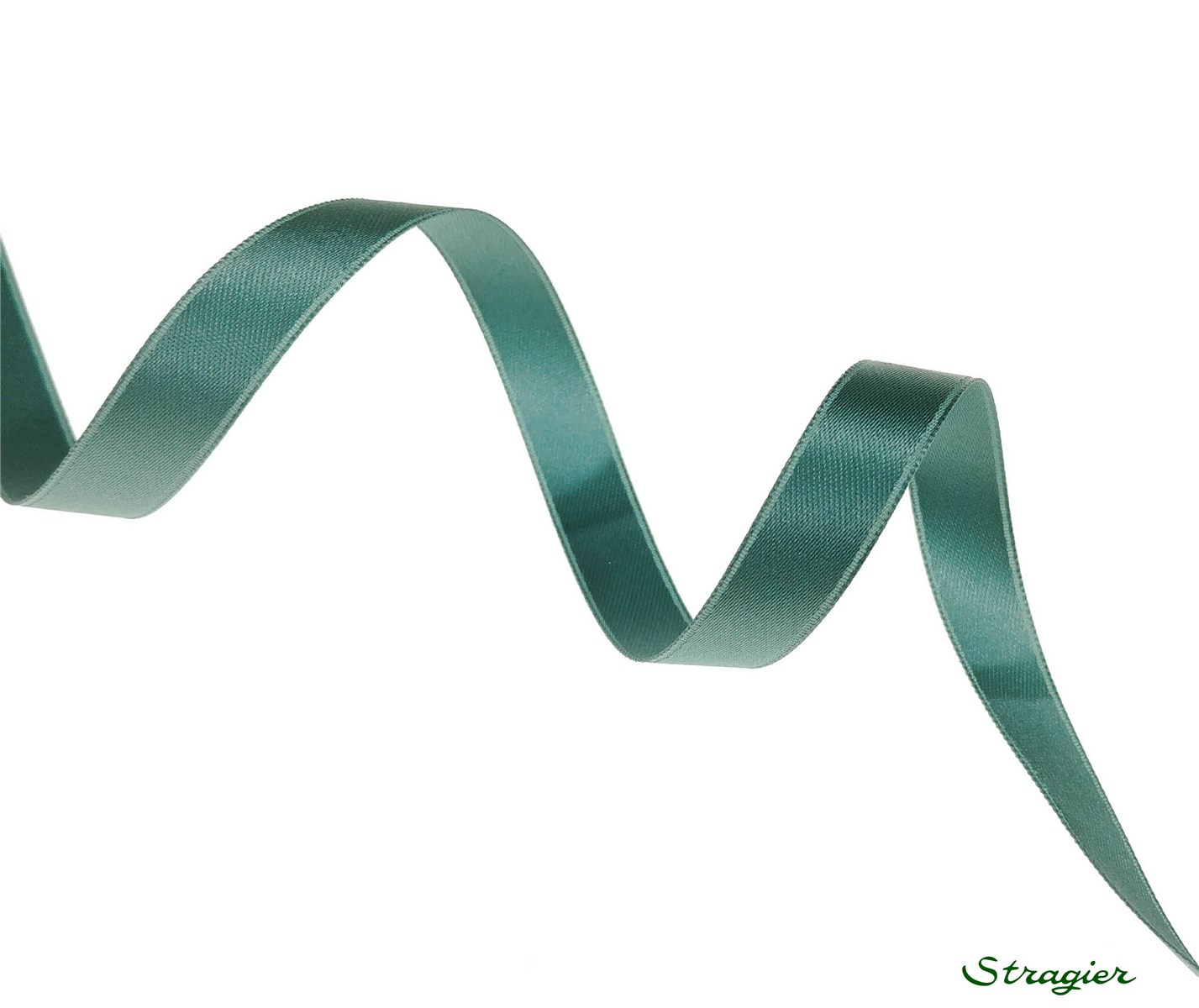Double Face Satin Ribbon - Plain - 788 Petrole - 10 mm