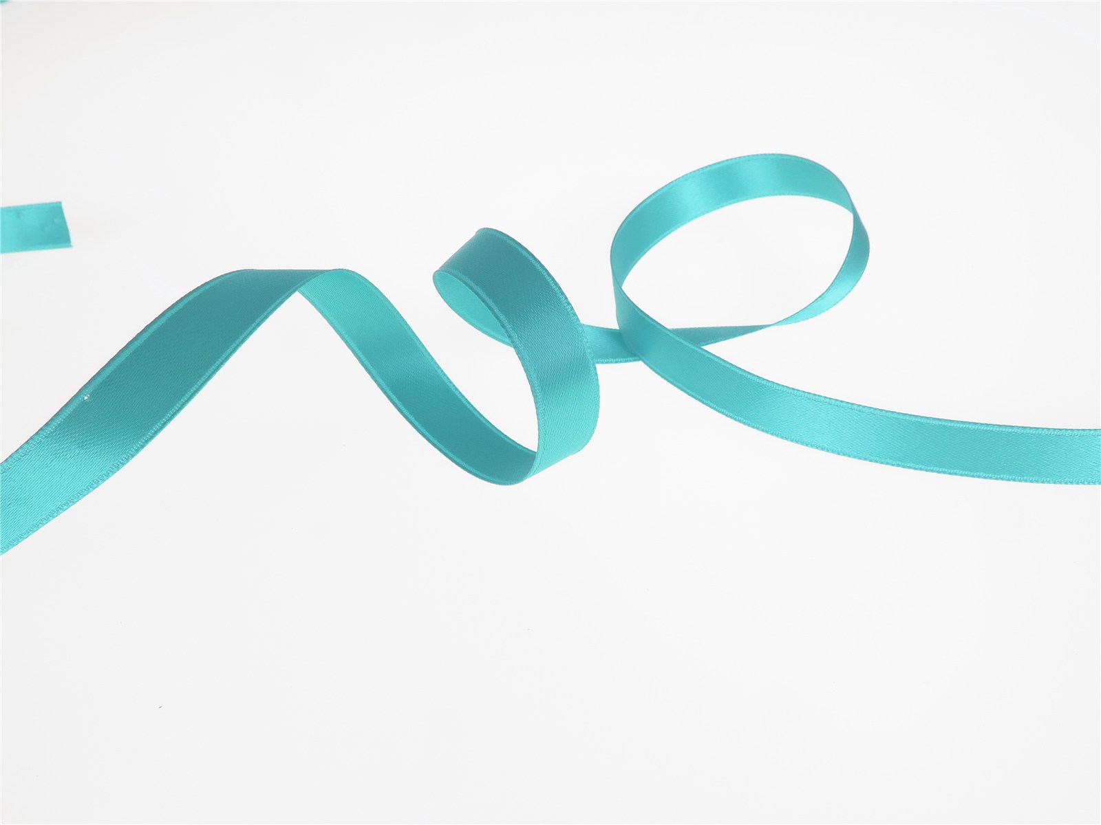 Double Face Satin Ribbon - Plain - 303 Aqua - 10 mm