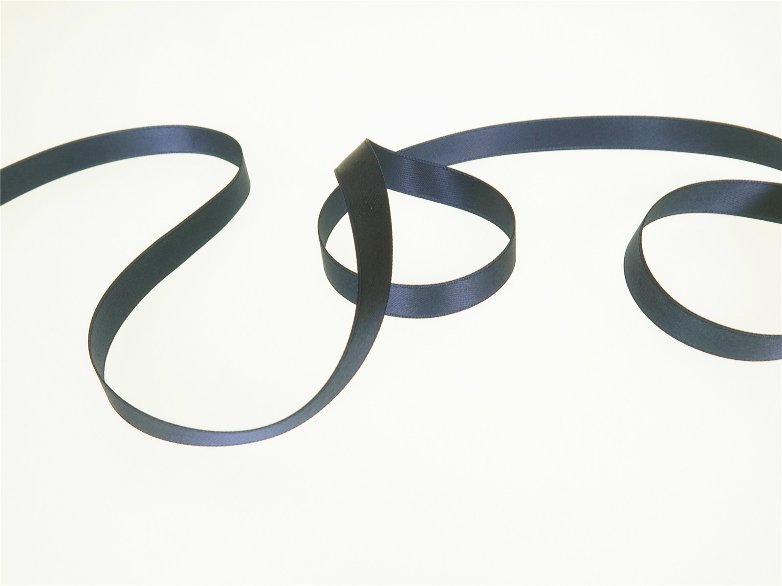 Double Face Satin Ribbon - Plain - 59 Bleu de Prune - 10 mm