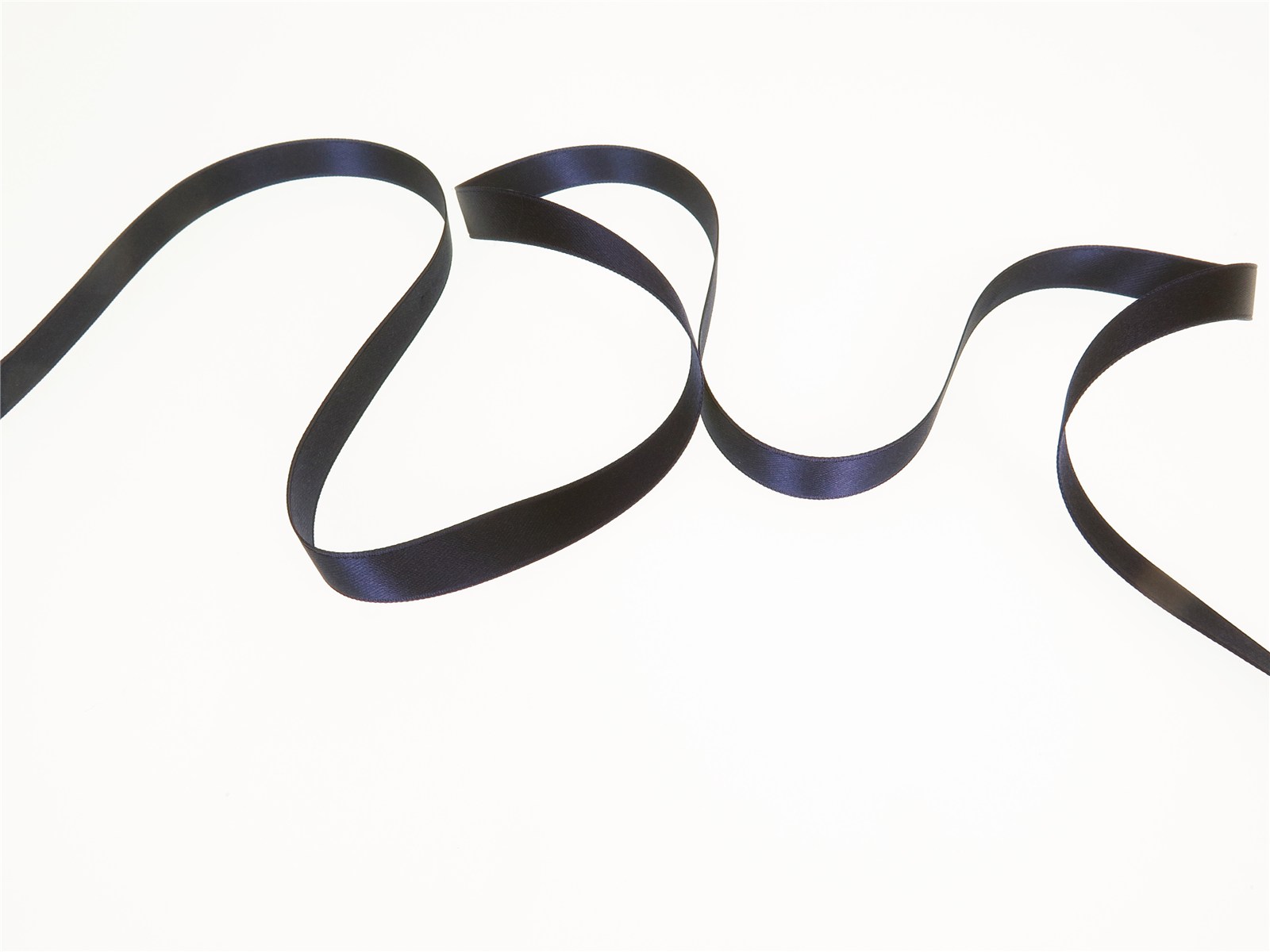 Double Face Satin Ribbon - Plain - 90 Navy - 10 mm