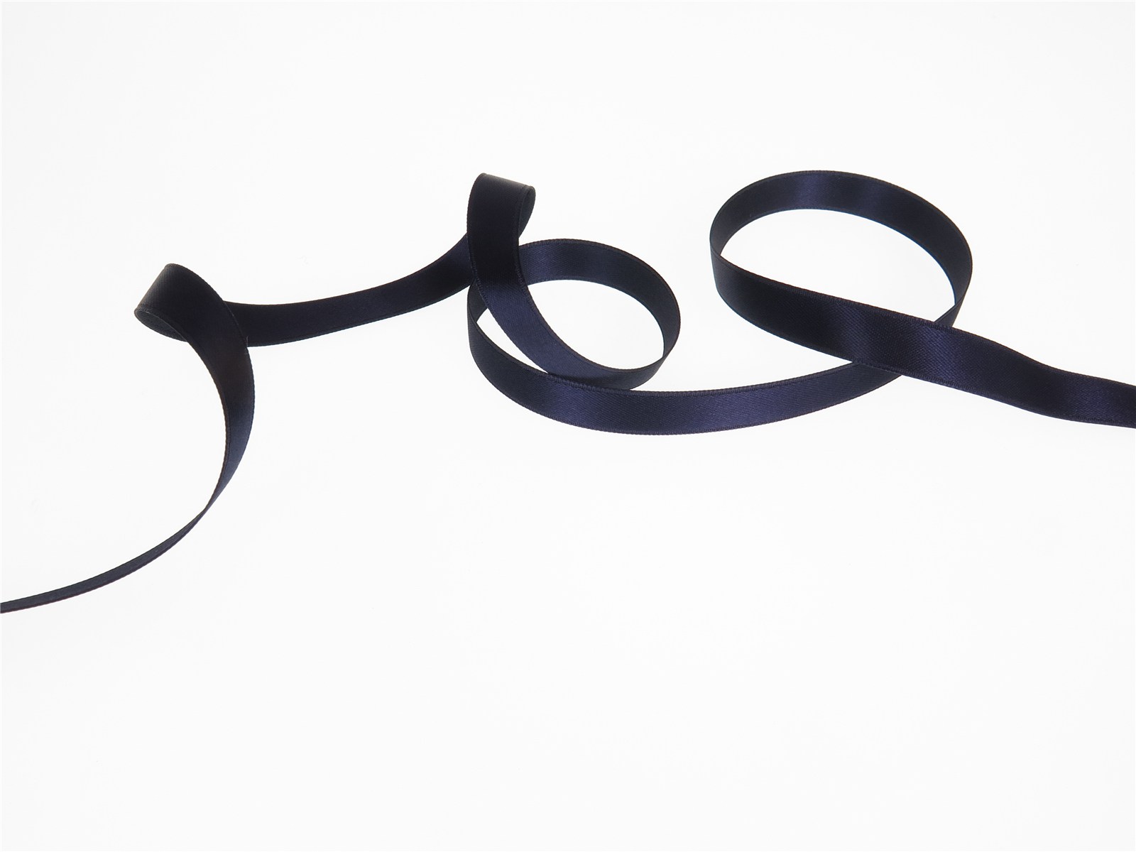 Double Face Satin Ribbon - Plain - 21 Dark Navy - 10 mm