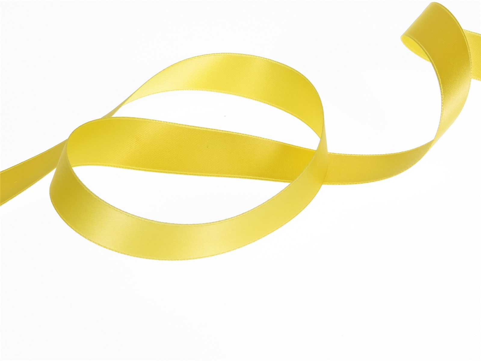 Ruban Satin double face - uni - 26 Jaune - 16 mm