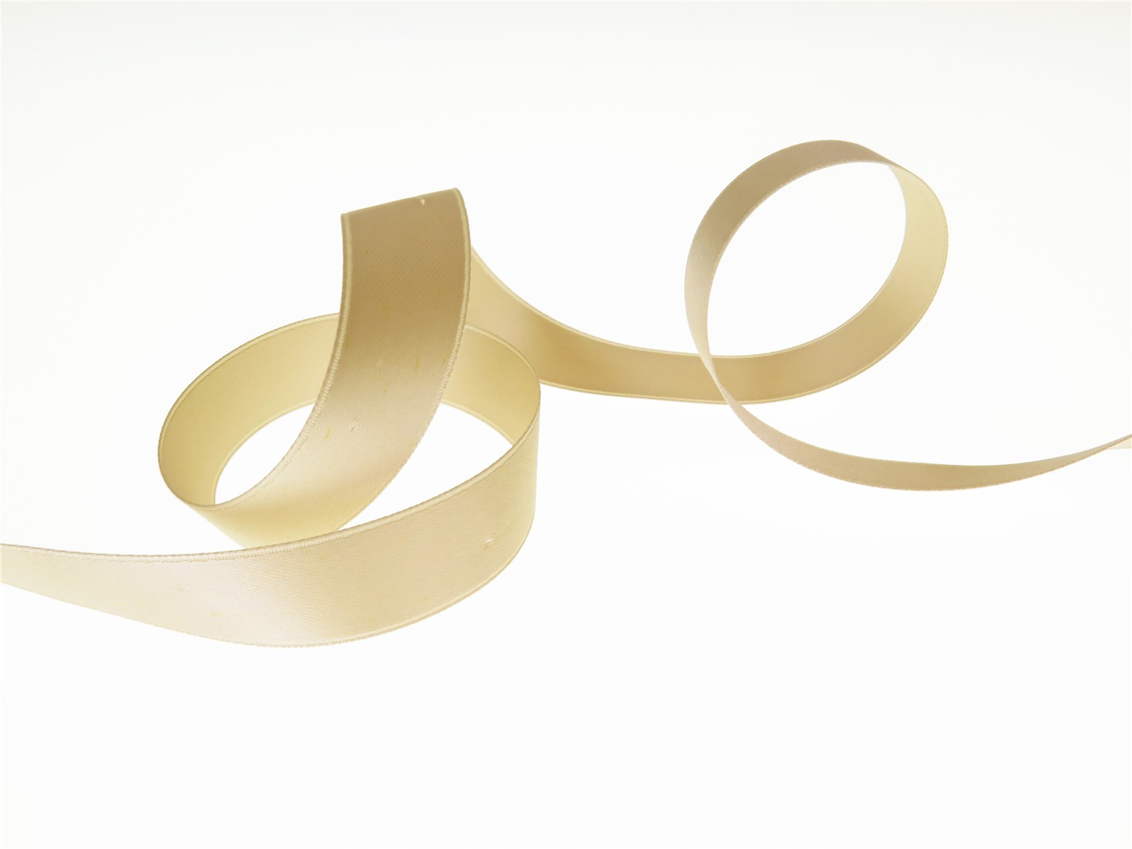 Double Face Satin Ribbon - Plain - 27 Beige - 16 mm