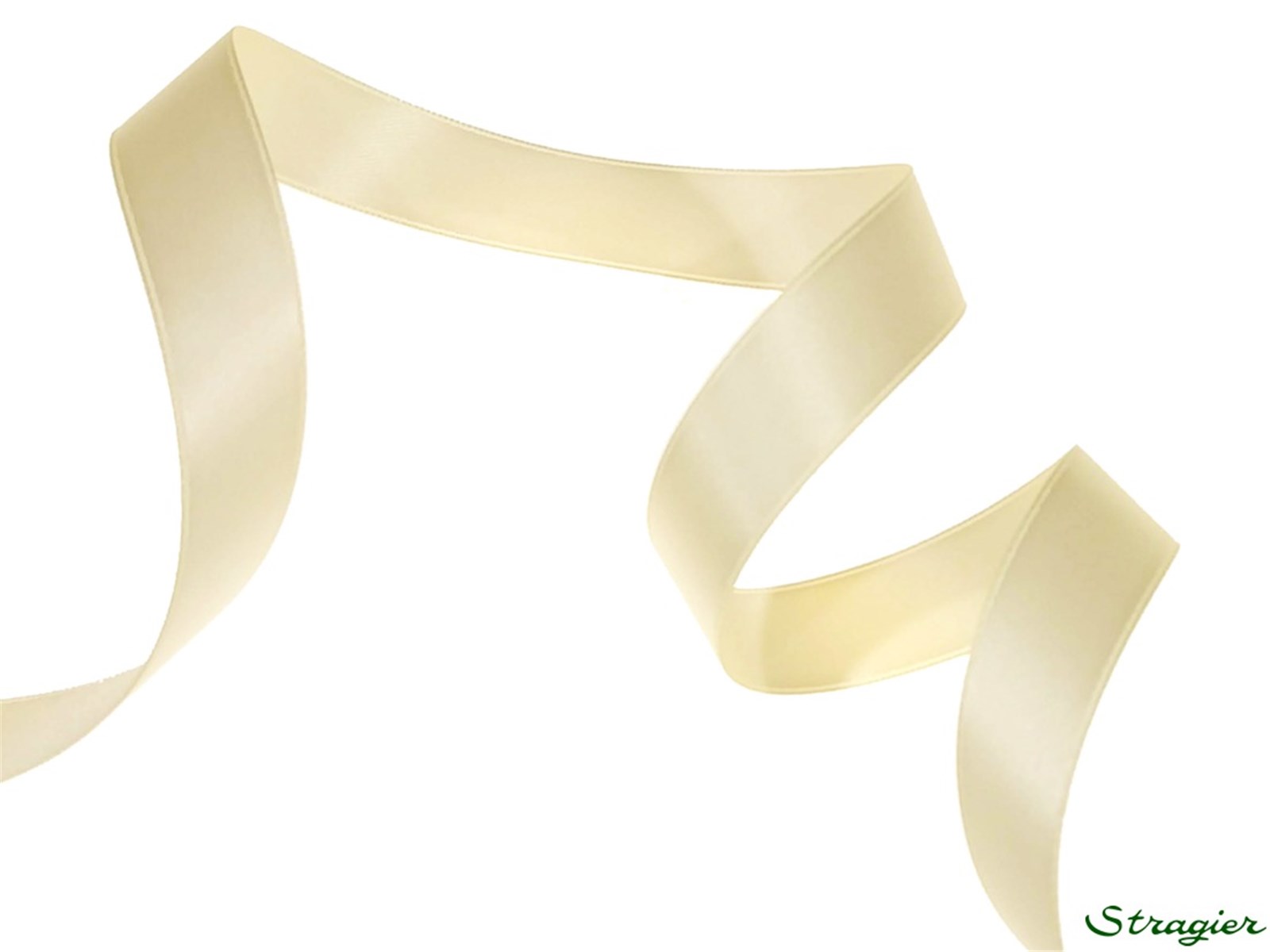 Double Face Satin Ribbon - Plain - 09 Crème - 16 mm