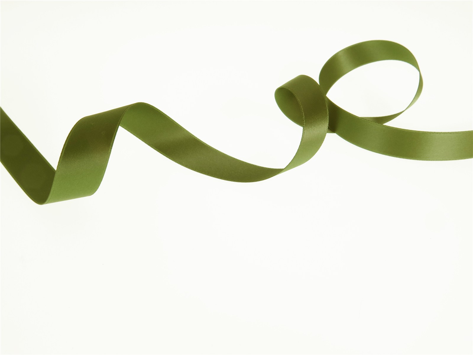 Ruban Satin double face - uni - 893 Olive - 16 mm