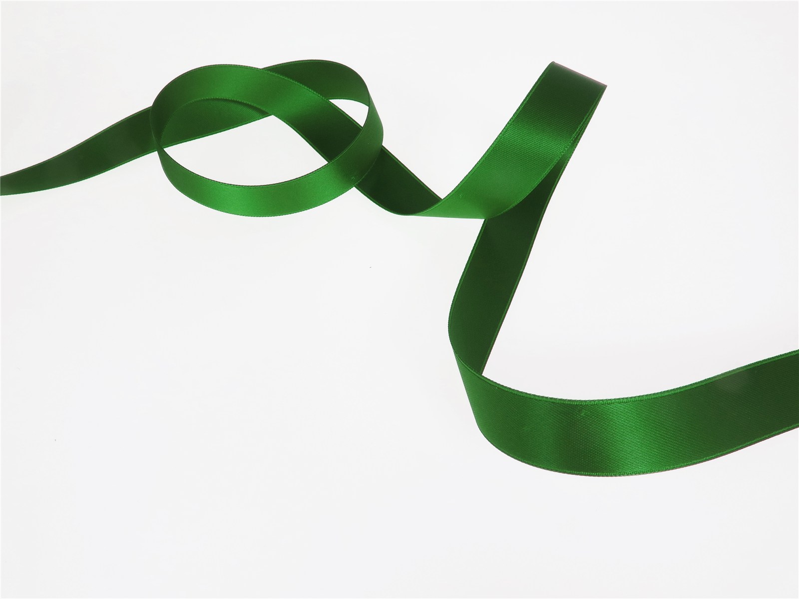 Ruban Satin double face - uni - 861 Gazon - 16 mm