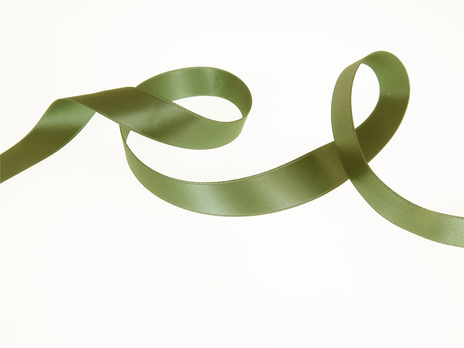 Double Face Satin Ribbon - Plain - 858 Mango Green - 16 mm