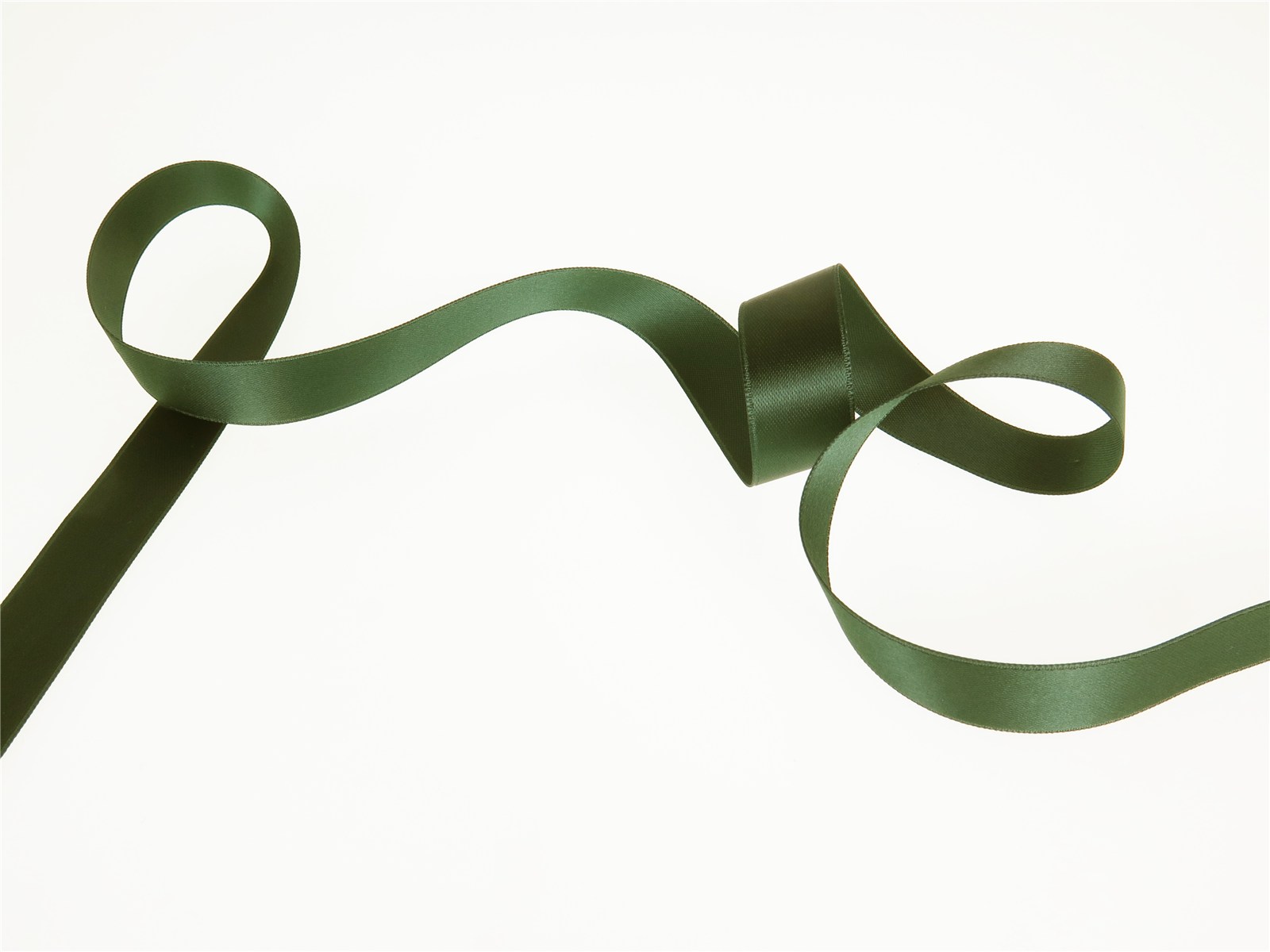 Double Face Satin Ribbon - Plain - 69 Foret - 16 mm