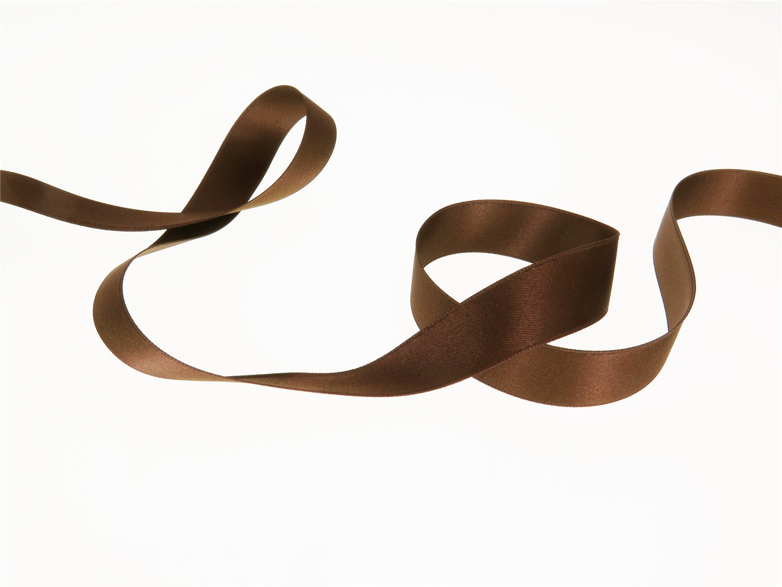 Ruban Satin double face - uni - 667 Marron - 16 mm