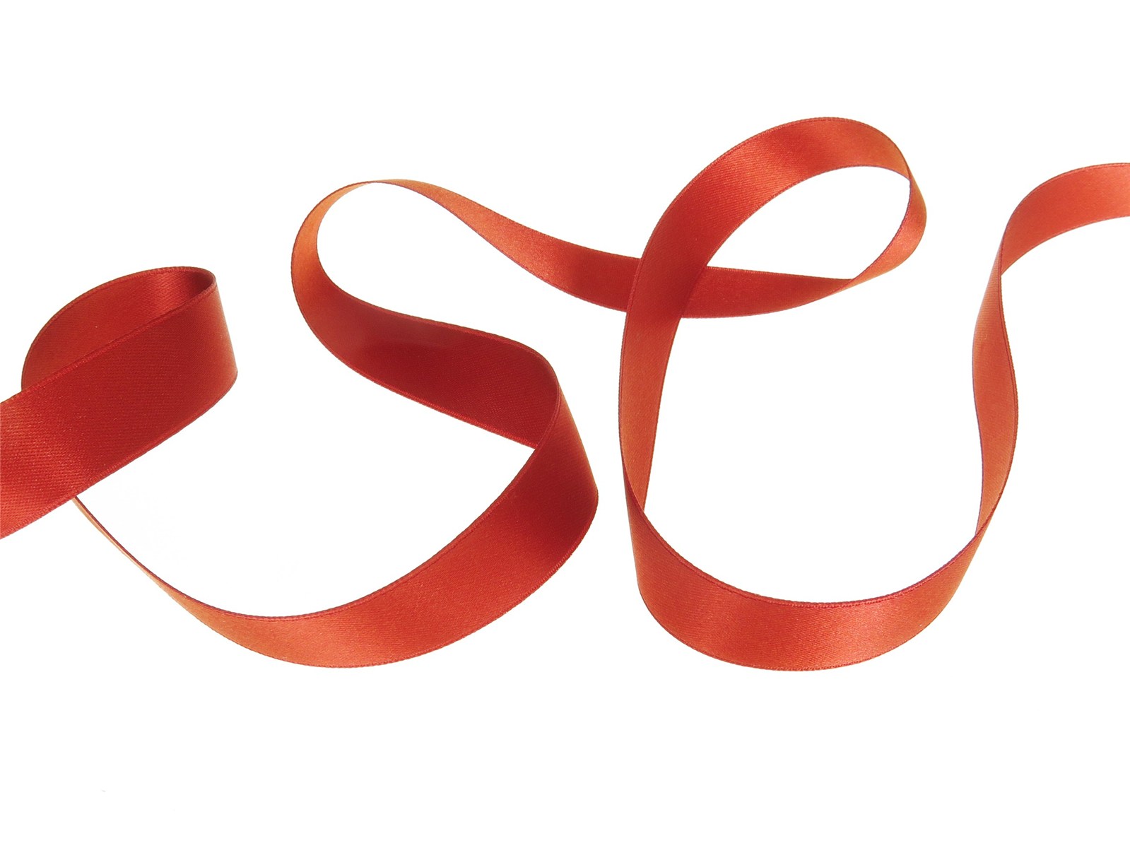 Double Face Satin Ribbon - Plain - 44 Rouille - 16 mm