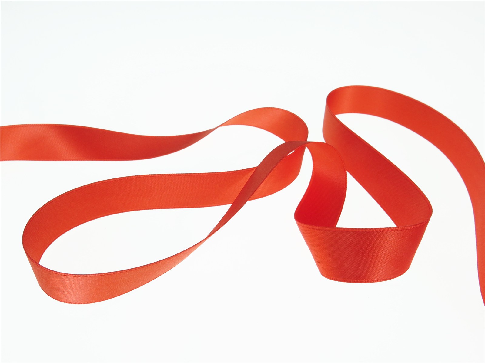 Double Face Satin Ribbon - Plain - 148 Corail - 16 mm