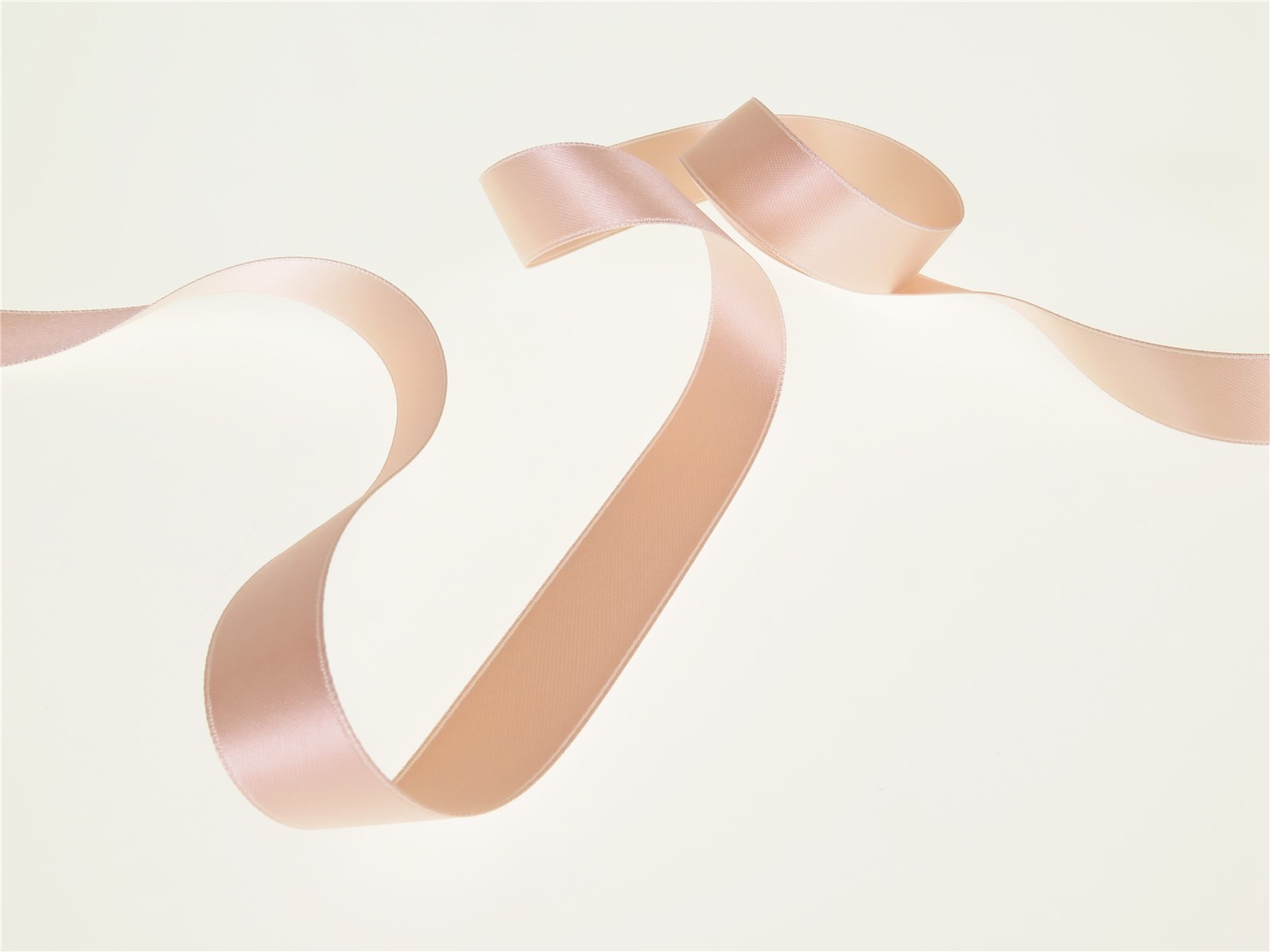 Ruban Satin double face - uni - 61 Peche - 16 mm